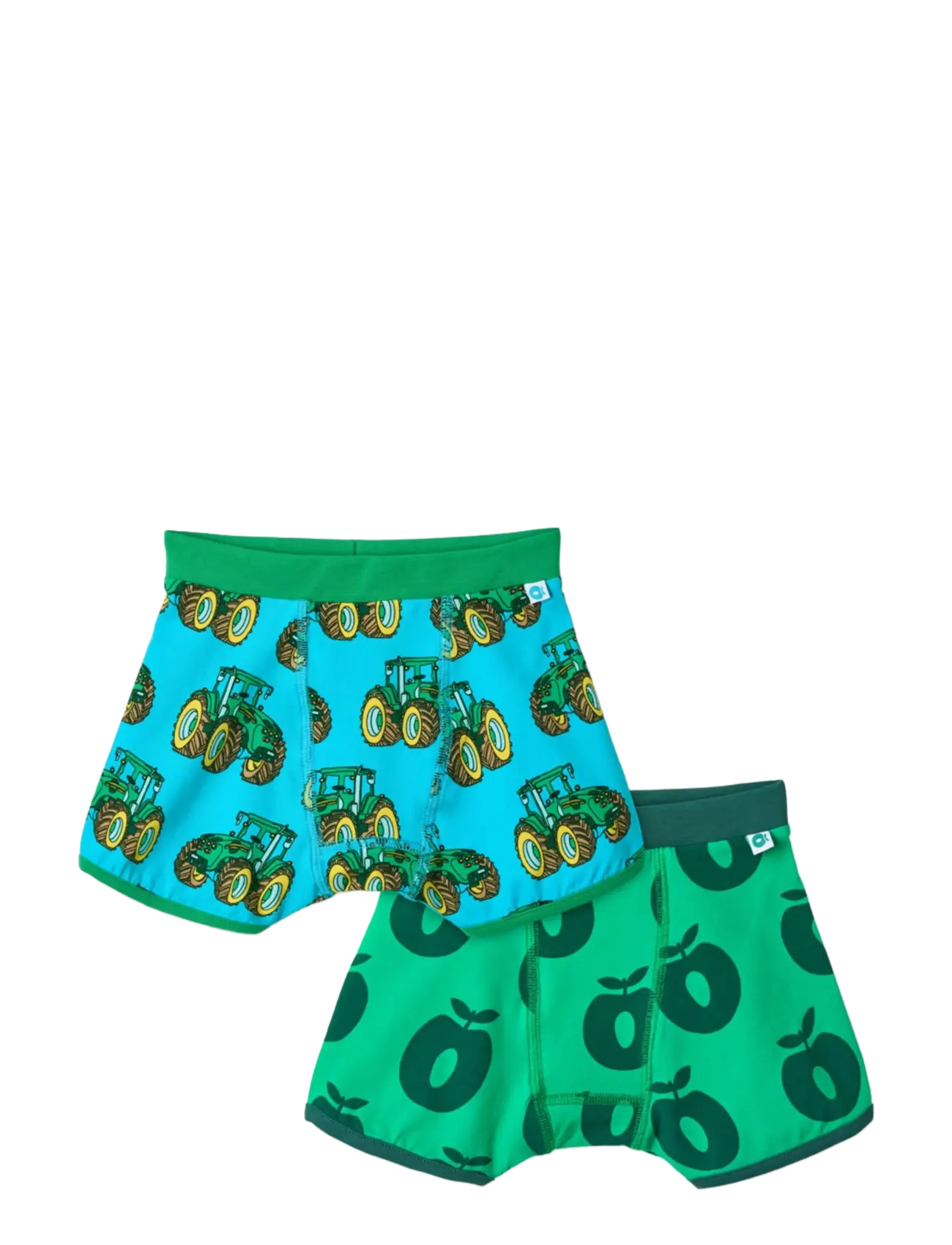 Småfolk Elstar 2 pack of boys underpants - Underwear sets - SMAFOLK GREEN / green