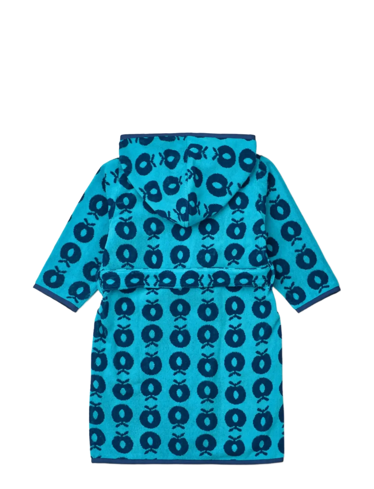 Småfolk - Bathrobe with apples - hommikumantlid - blue atoll - 2