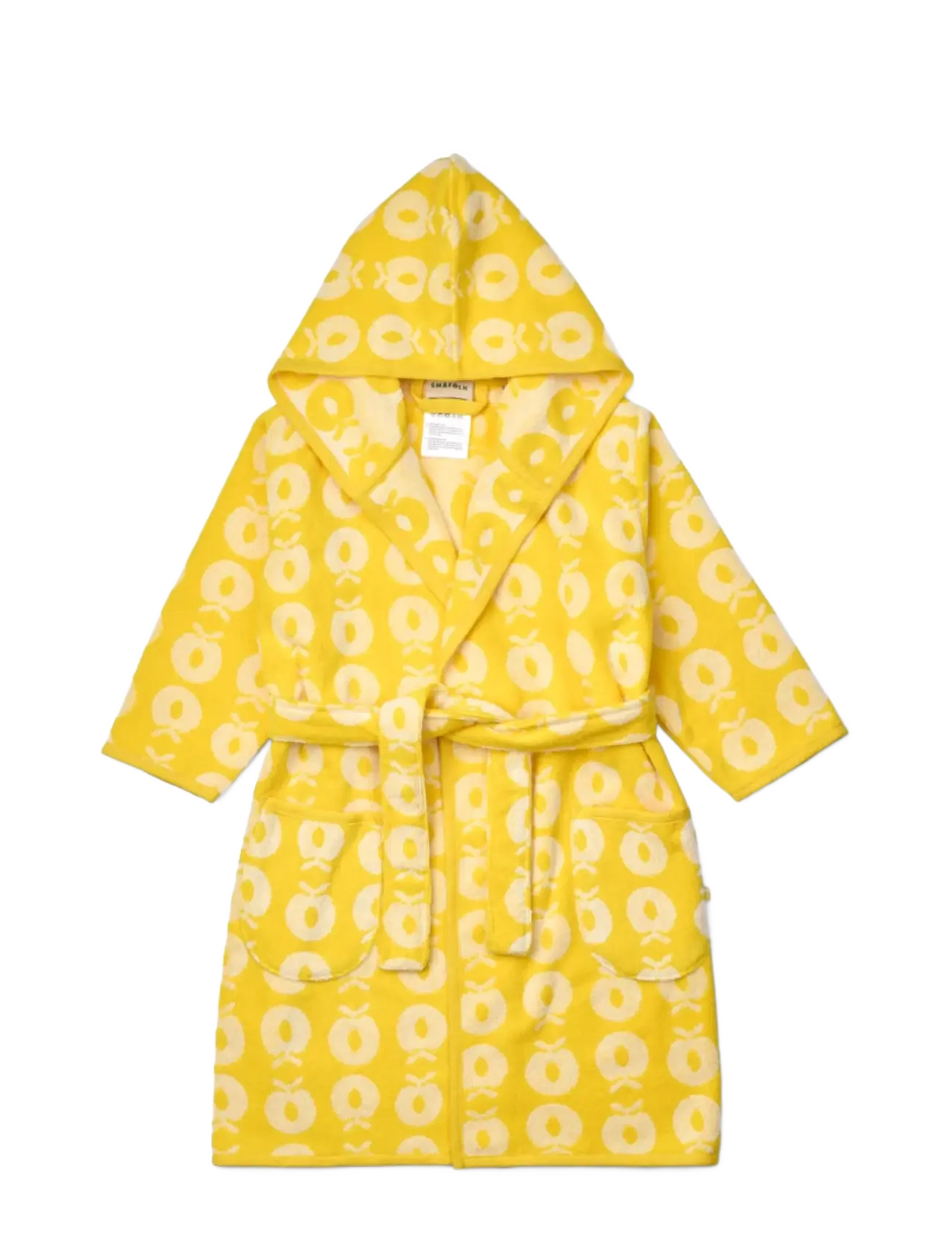 Småfolk Bathrobe with apples - Hommikumantlid - EMPIRE YELLOW / yellow