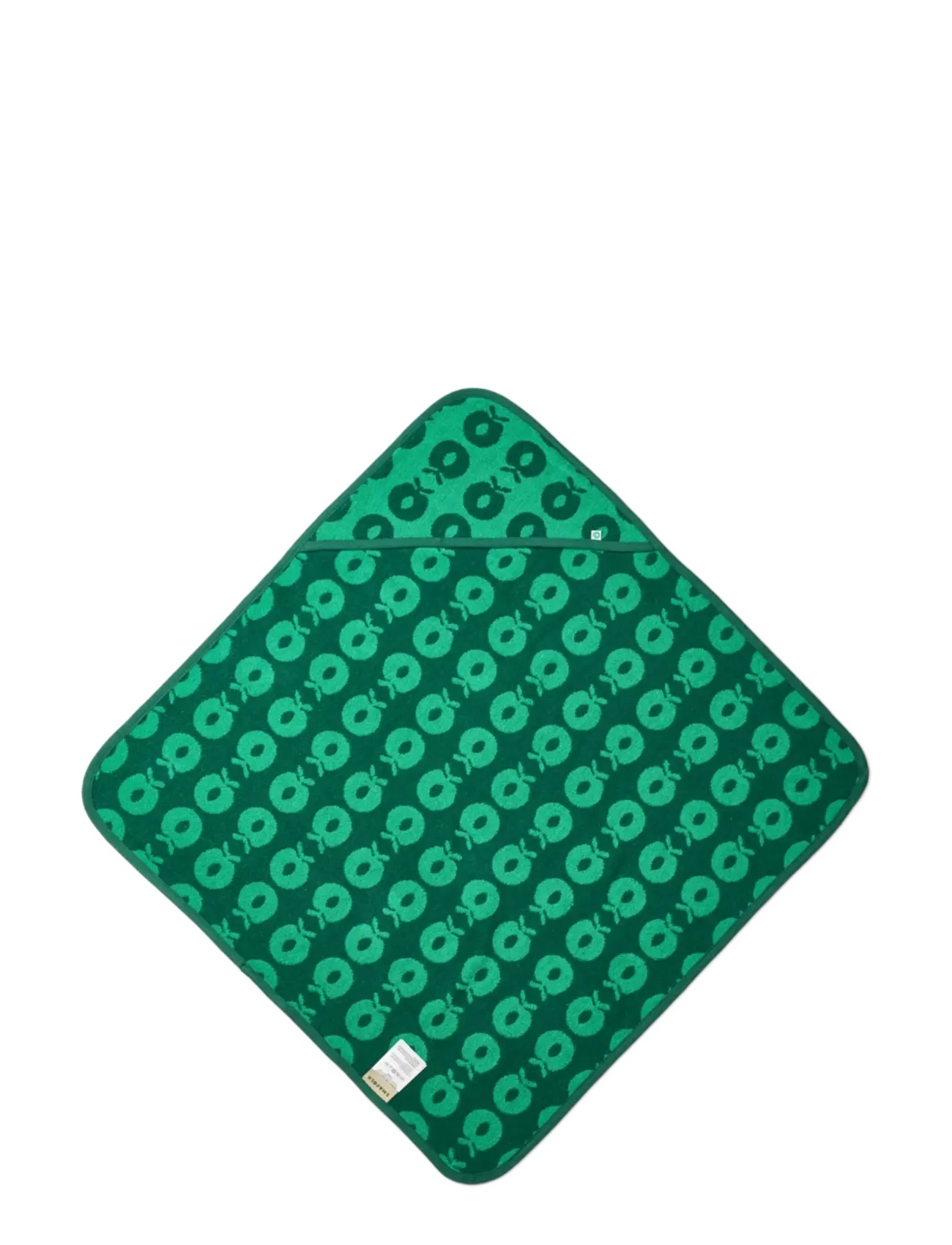 Småfolk Baby towel with apples - Shop under 300kr - SMÅFOLK GREEN / green