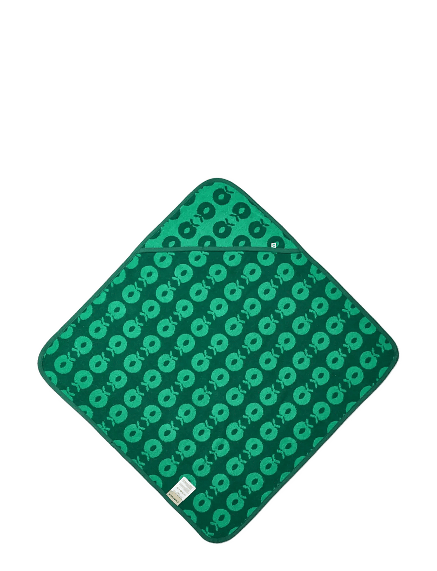 Småfolk - Baby towel with apples - laveste priser - smÅfolk green - 0