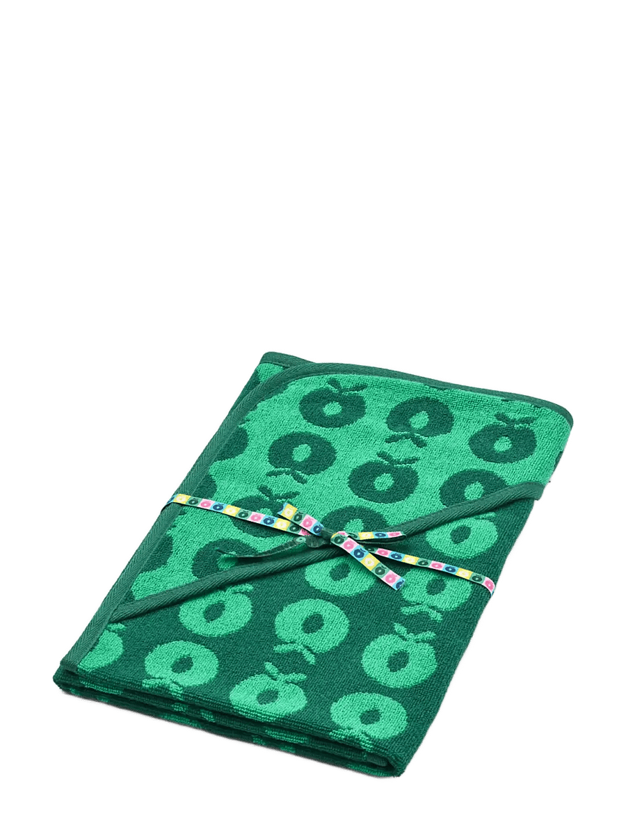 Småfolk - Baby towel with apples - laveste priser - smÅfolk green - 2