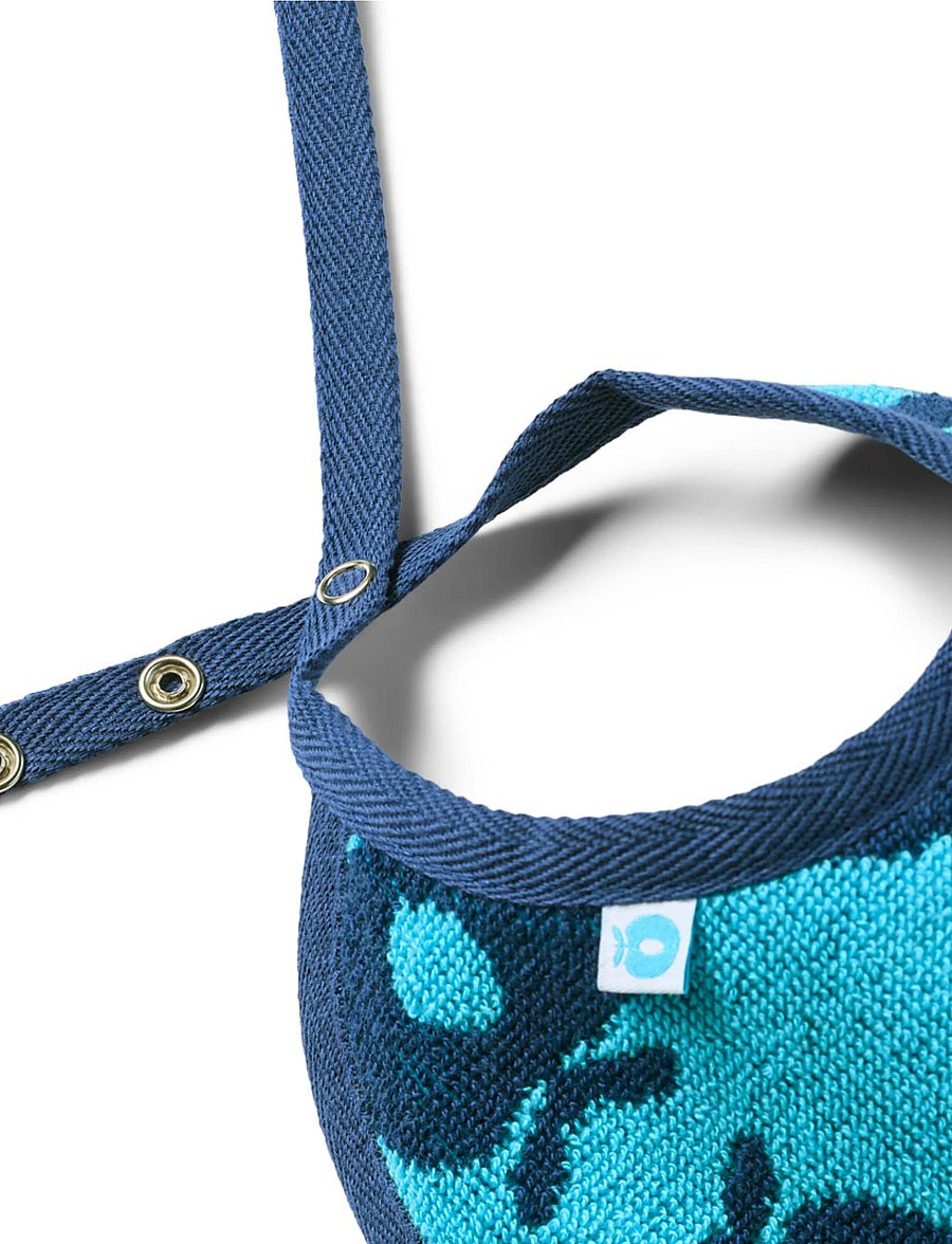Småfolk - 2 packs of small bibs with apples - lägsta priserna - blue atoll - 3
