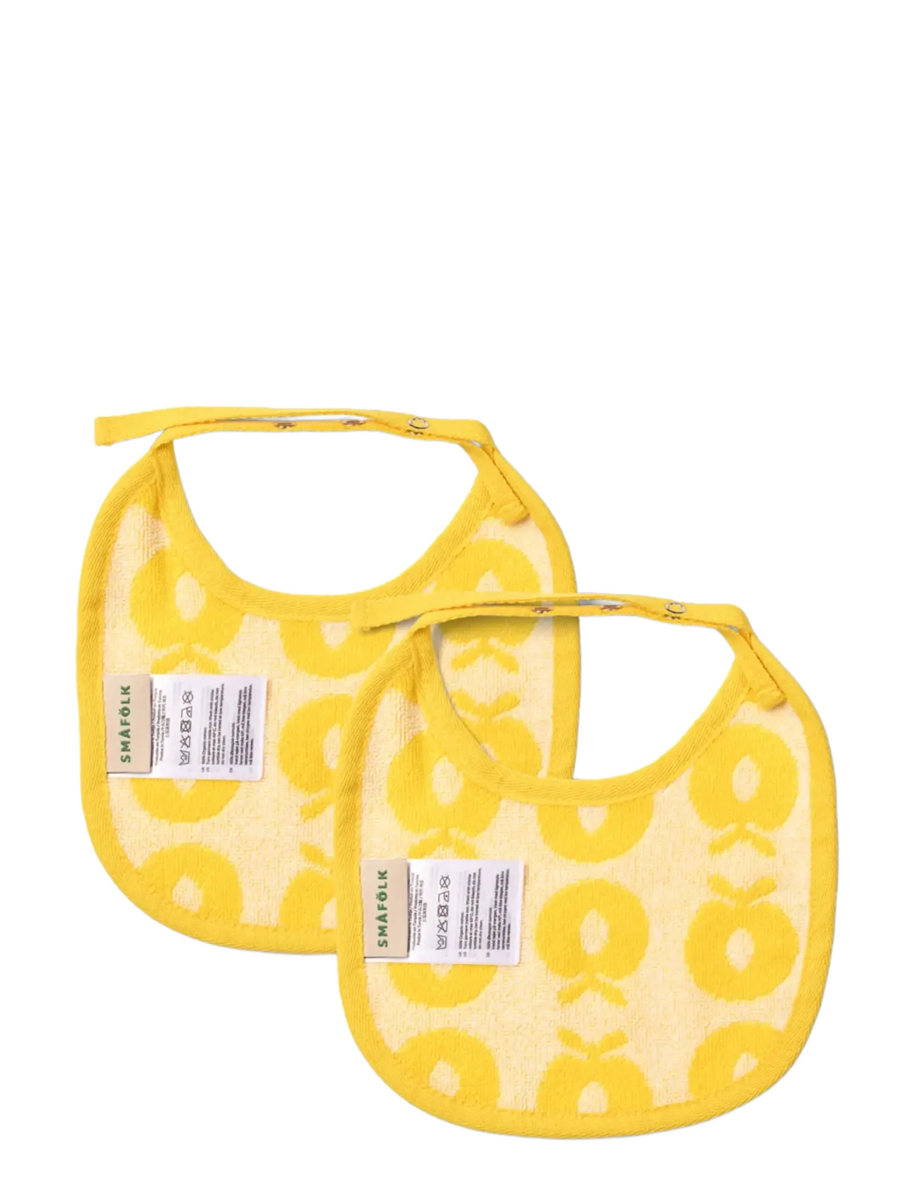 Småfolk - 2 packs of small bibs with apples - die niedrigsten preise - empire yellow - 1