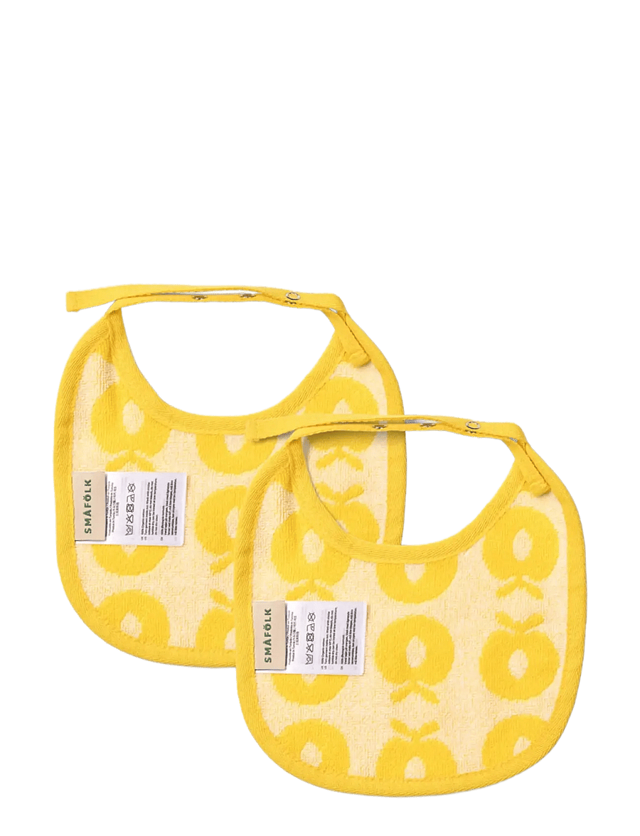Småfolk - 2 packs of small bibs with apples - die niedrigsten preise - empire yellow - 1