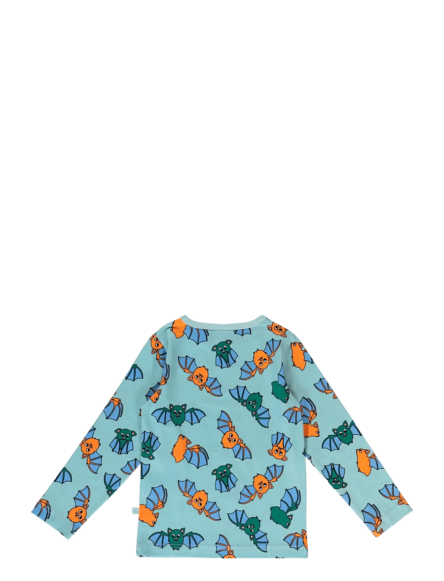 Småfolk - Long-sleeved top with bat - långärmade t-shirts - stratosphere - 2