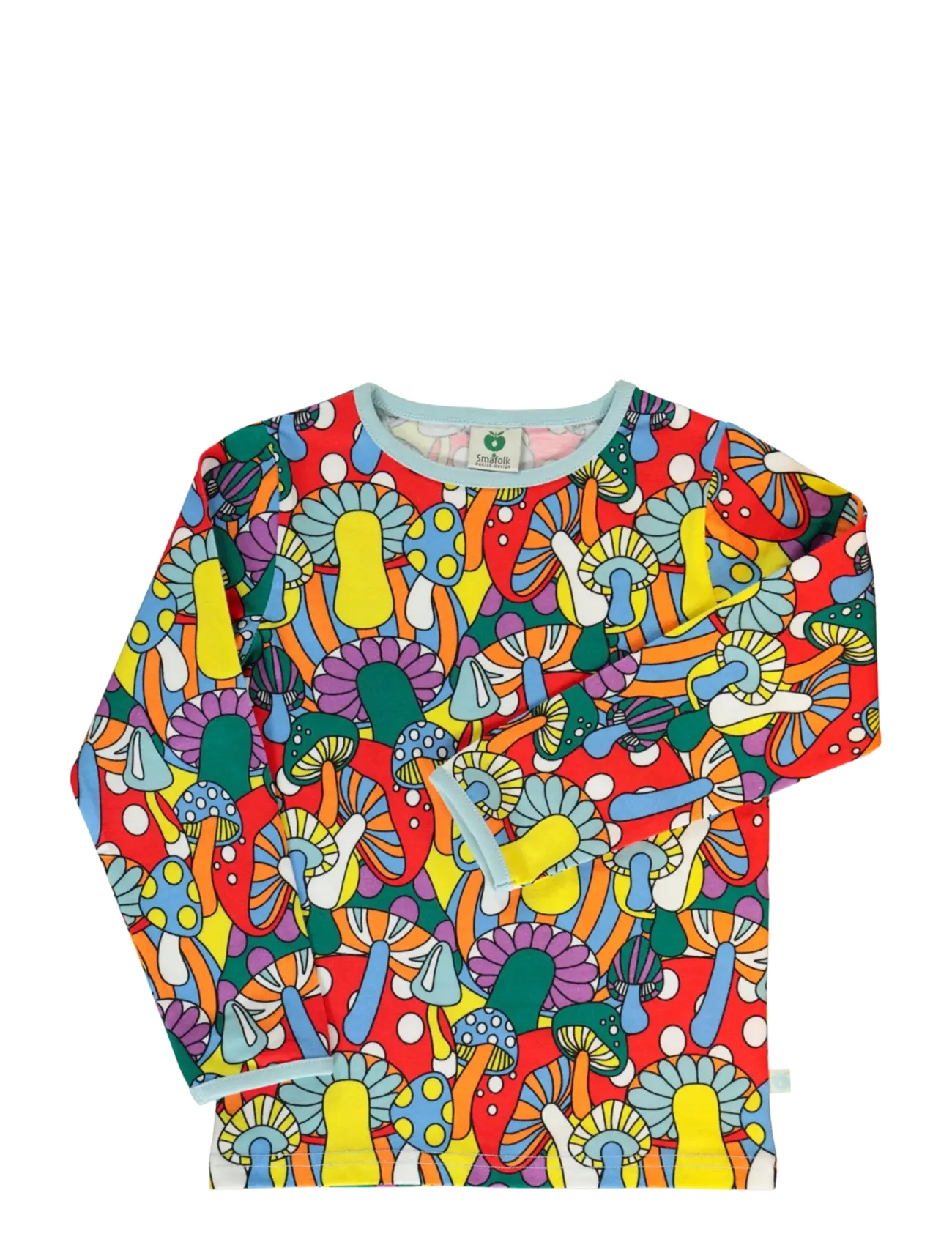 Småfolk Long-sleeved top with mushrooms - Småfolk - FALL YELLOW / multi