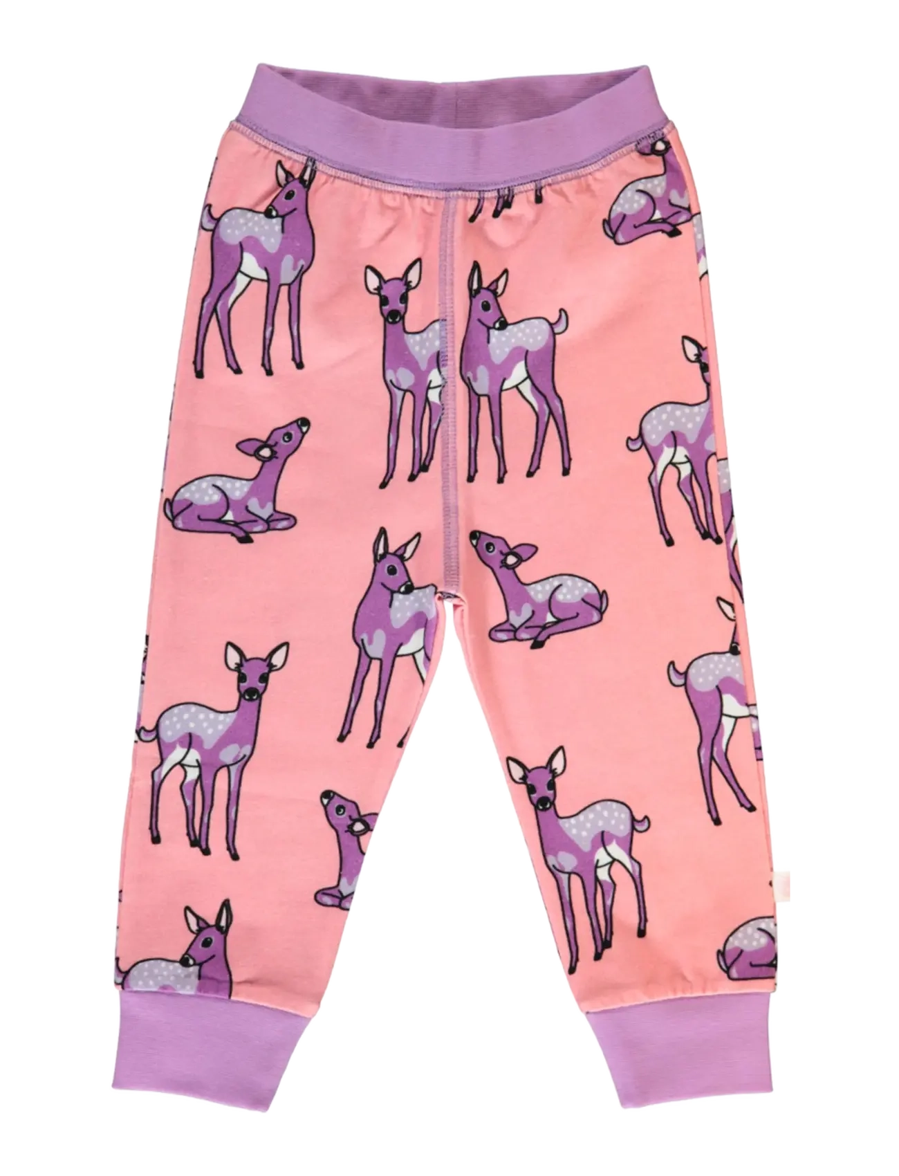SMÅFOLK Leggings For Baby With Deer Pink - 74 - Kinder