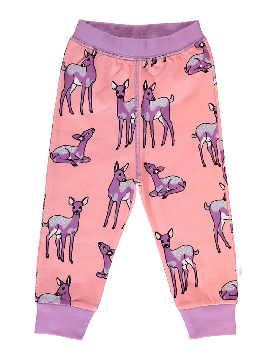 Småfolk - Leggings for baby with deer - leggings - bridal rose - 1