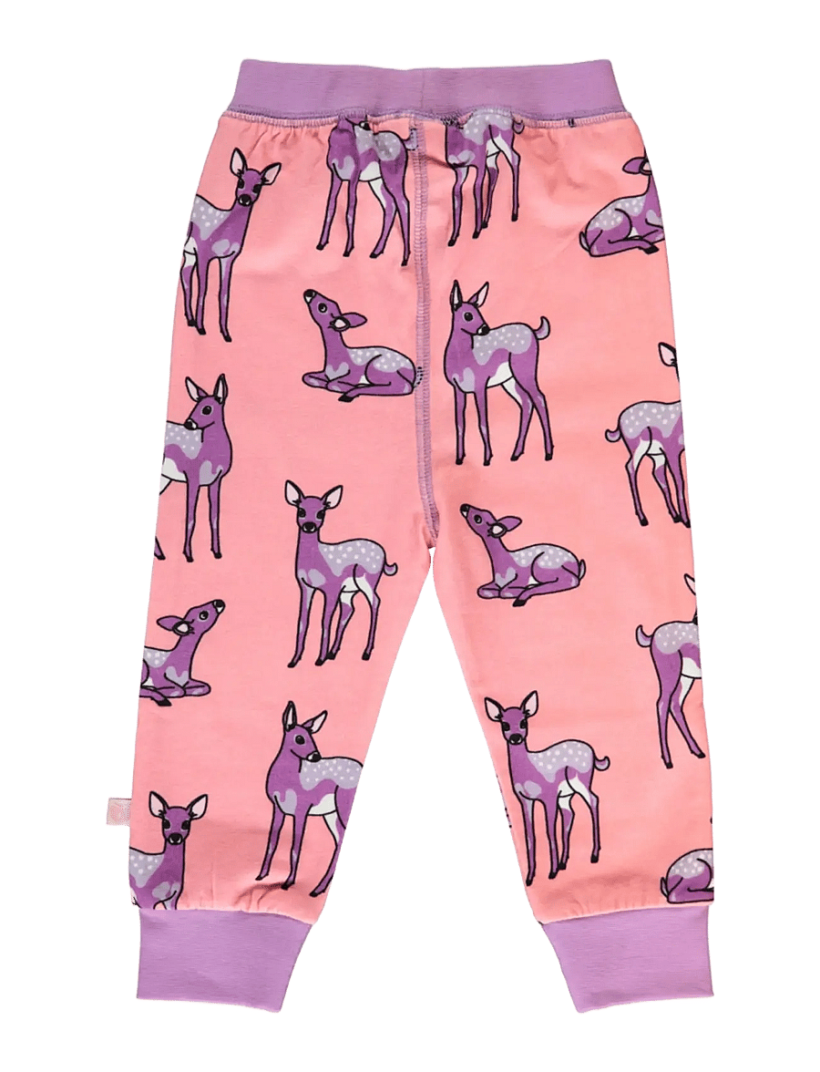 Småfolk - Leggings for baby with deer - leggings - bridal rose - 2