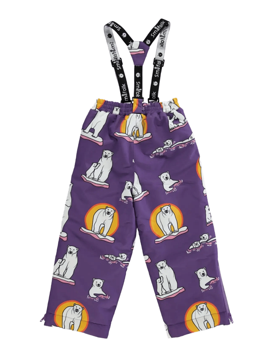 Småfolk - Ski pants with polar bears - vinterbyxor - purple heart - 2