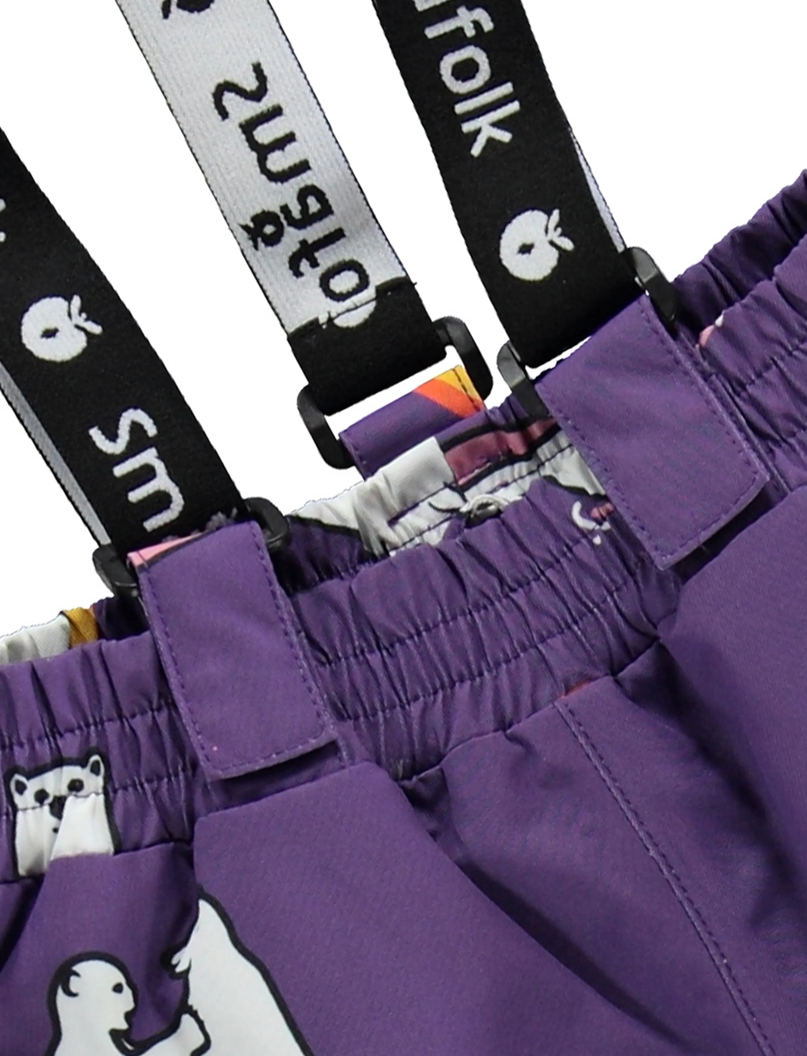 Småfolk - Ski pants with polar bears - vinterbyxor - purple heart - 3