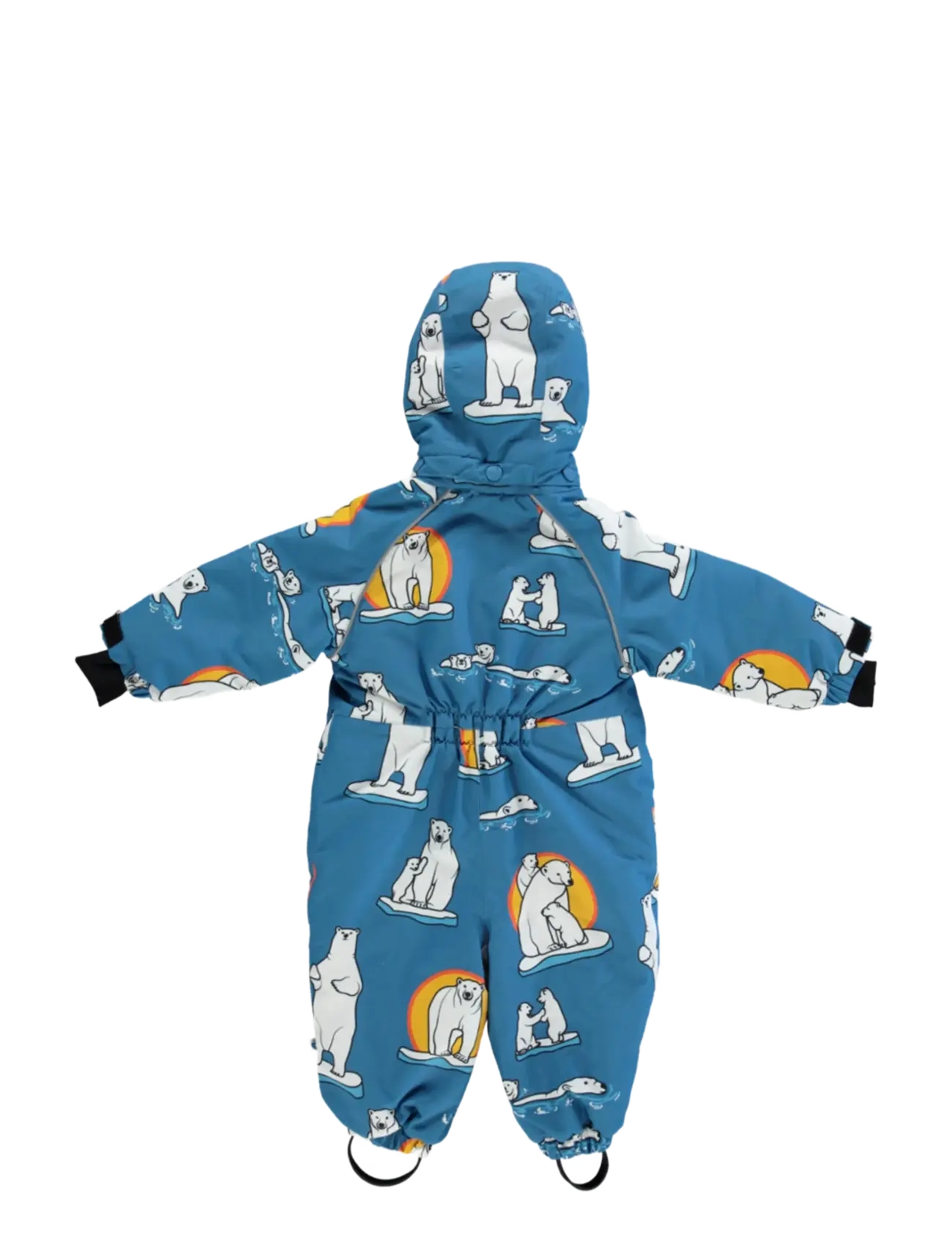 Småfolk - Snowsuit for toddlers with polar bears - vinteroveraller - solid blue - 2
