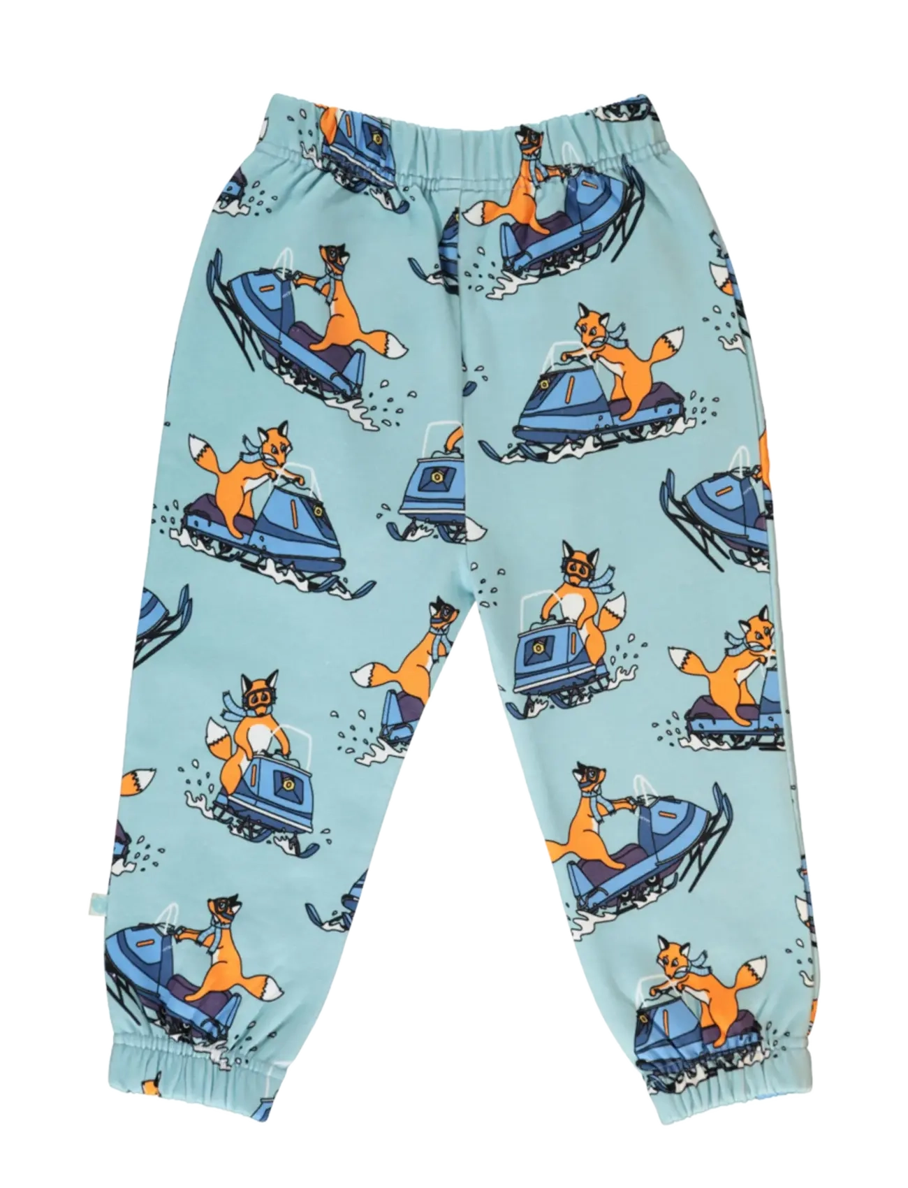 Småfolk - Sweatpants with snowmobile - mjukisbyxor - stratosphere - 2