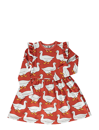 Dress With Geese - LangæRmede Hverdagskjoler