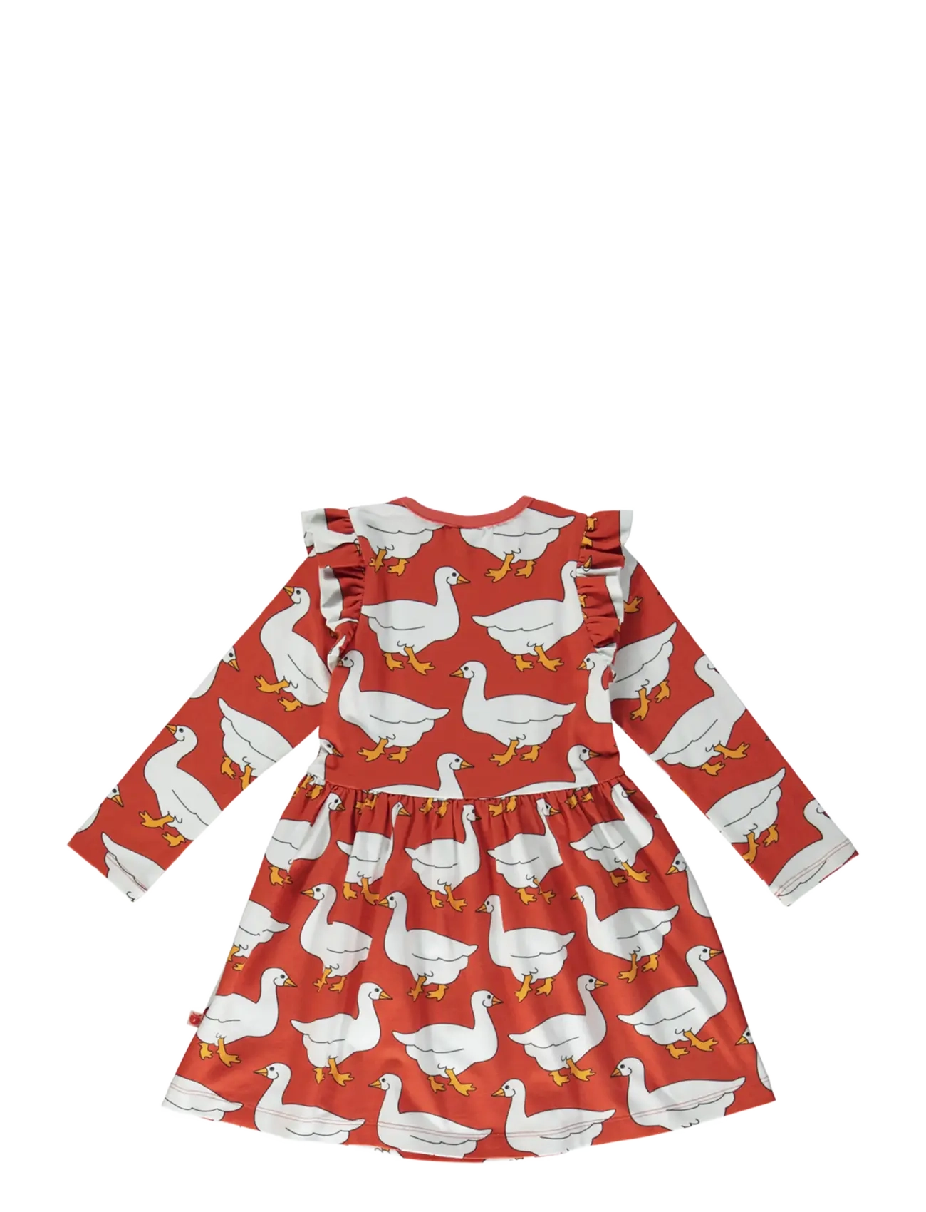 Småfolk - Dress with geese - långärmade babyklänningar - grenadine - 2