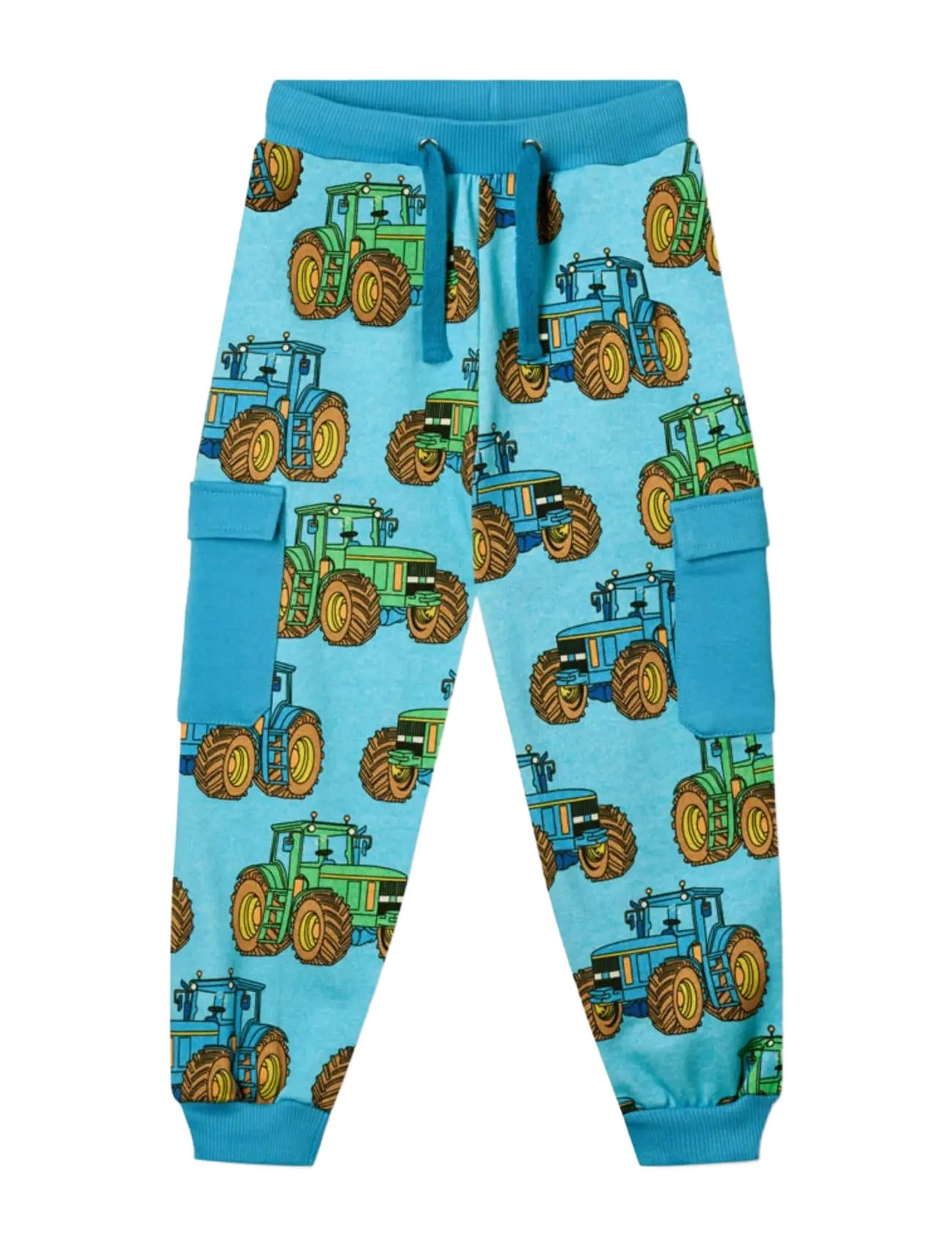 SMÅFOLK Hosen With Tractors Blau - 122-128 - Kinder