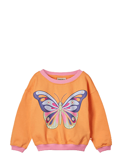 Sweatshirt With Butterfly - Sweatshirts