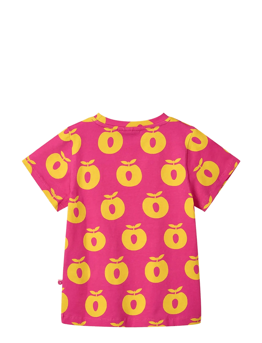 Småfolk - T-shirt with apples - kortærmede t-shirts - pink fandango - 2