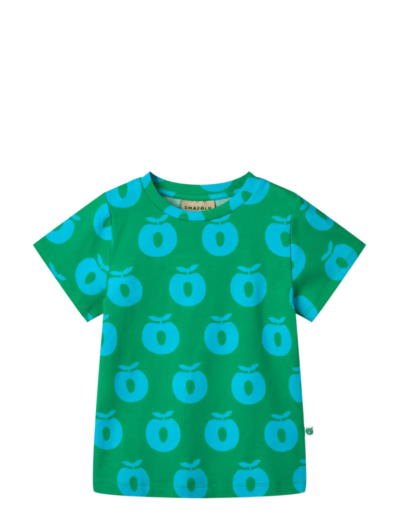 SMÅFOLK T-Shirt With Apples Grün - 122-128 - Kinder