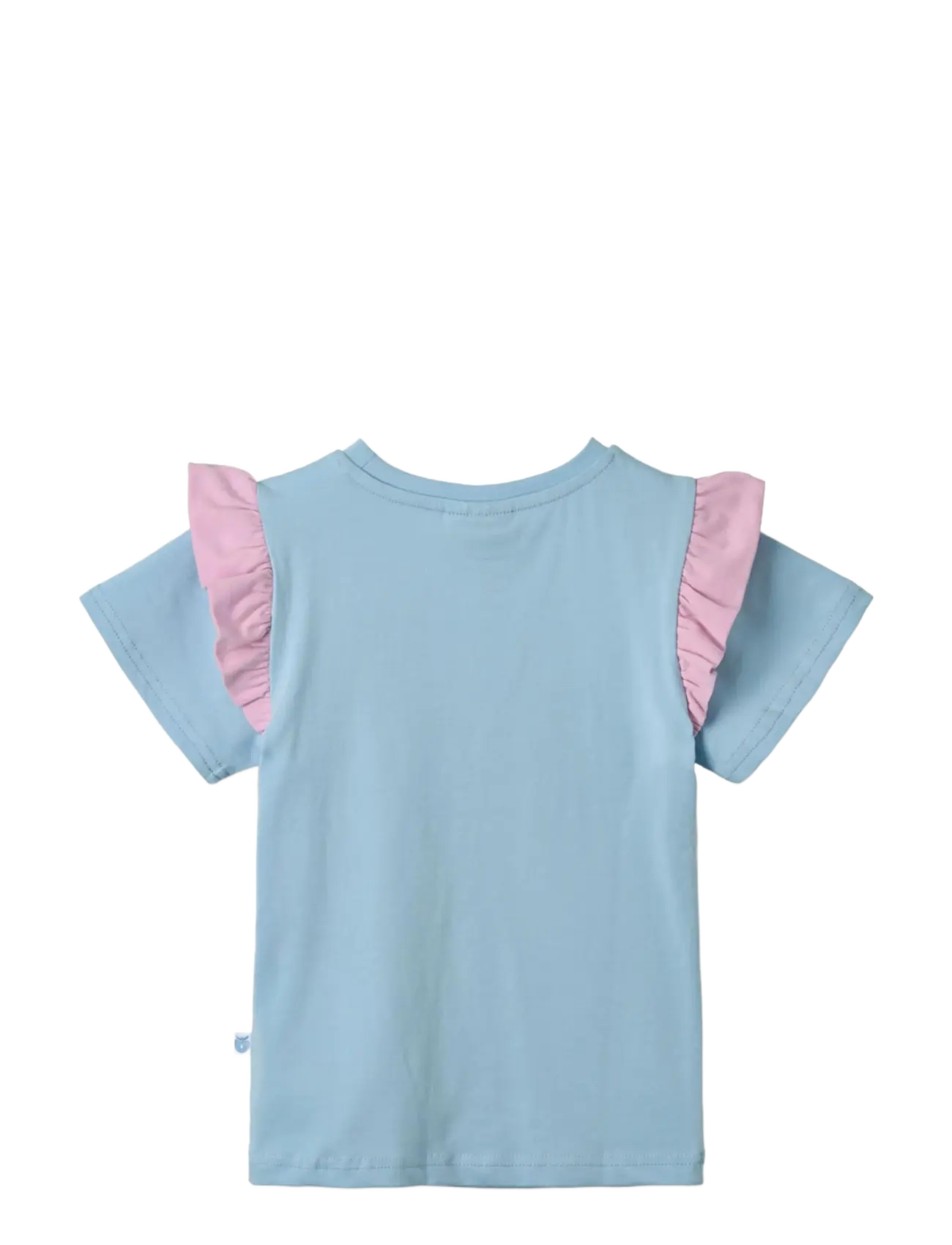 Småfolk - T-shirt with mermaid and dolphin - short-sleeved t-shirts - soft sky - 2