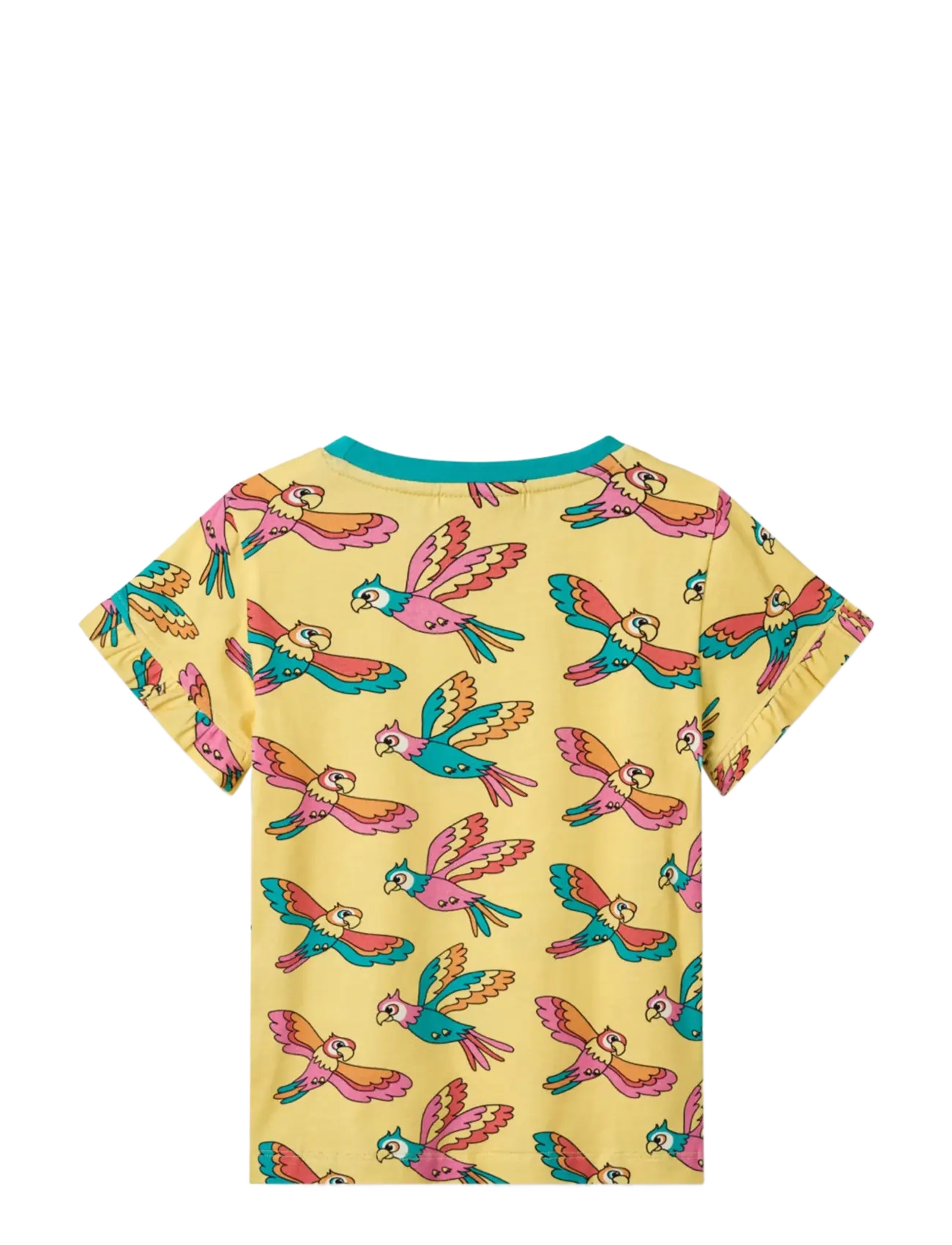 Småfolk - T-shirt with parrots - kortärmade t-shirts - custard - 2