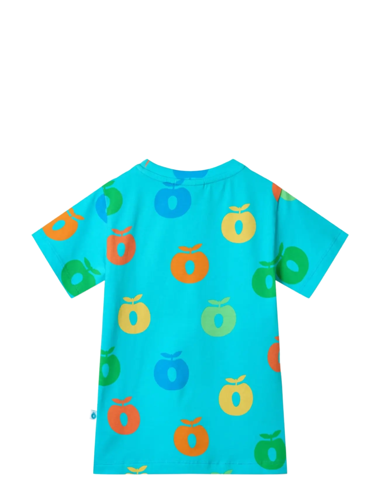 Småfolk - T-shirt with apples - kortärmade t-shirts - blue atoll - 2