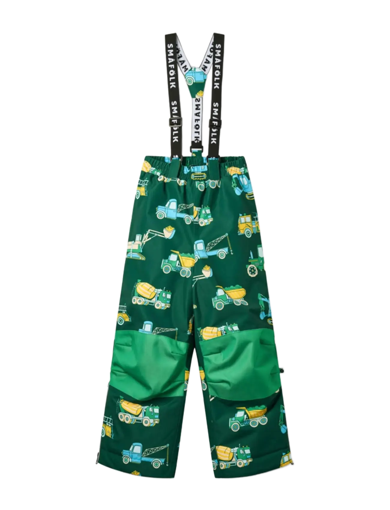 SMÅFOLK Ski Hosen With Vehicles Grün - 122-128 - Kinder