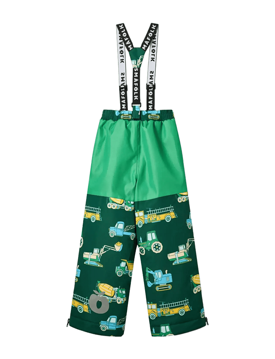 Småfolk - Ski pants with vehicles - vinterbyxor - evergreen - 2