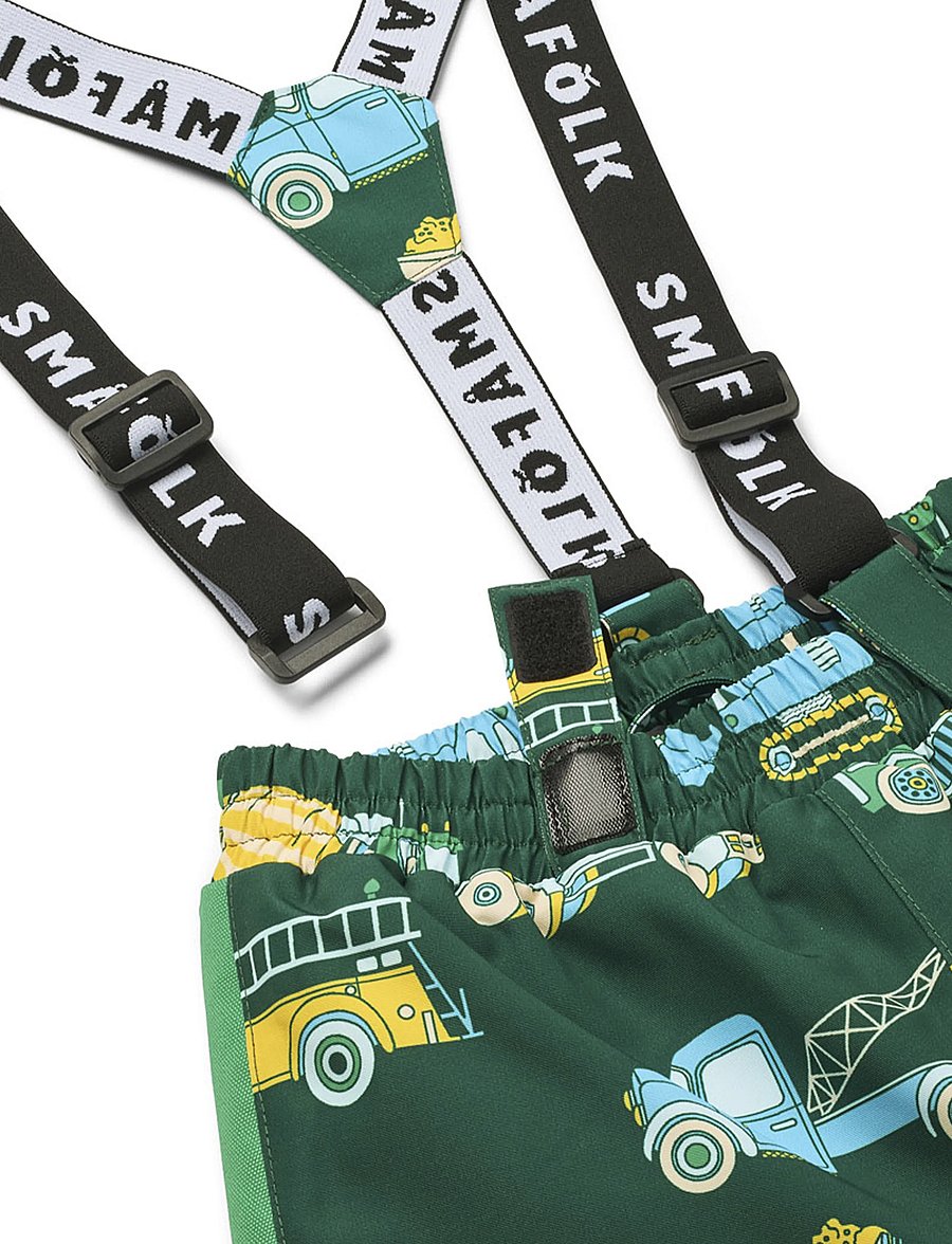 Småfolk - Ski pants with vehicles - vinterbyxor - evergreen - 3