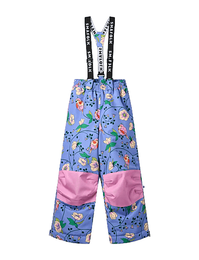 Ski Pants With Birds And Flowers - OvertræKsbukser