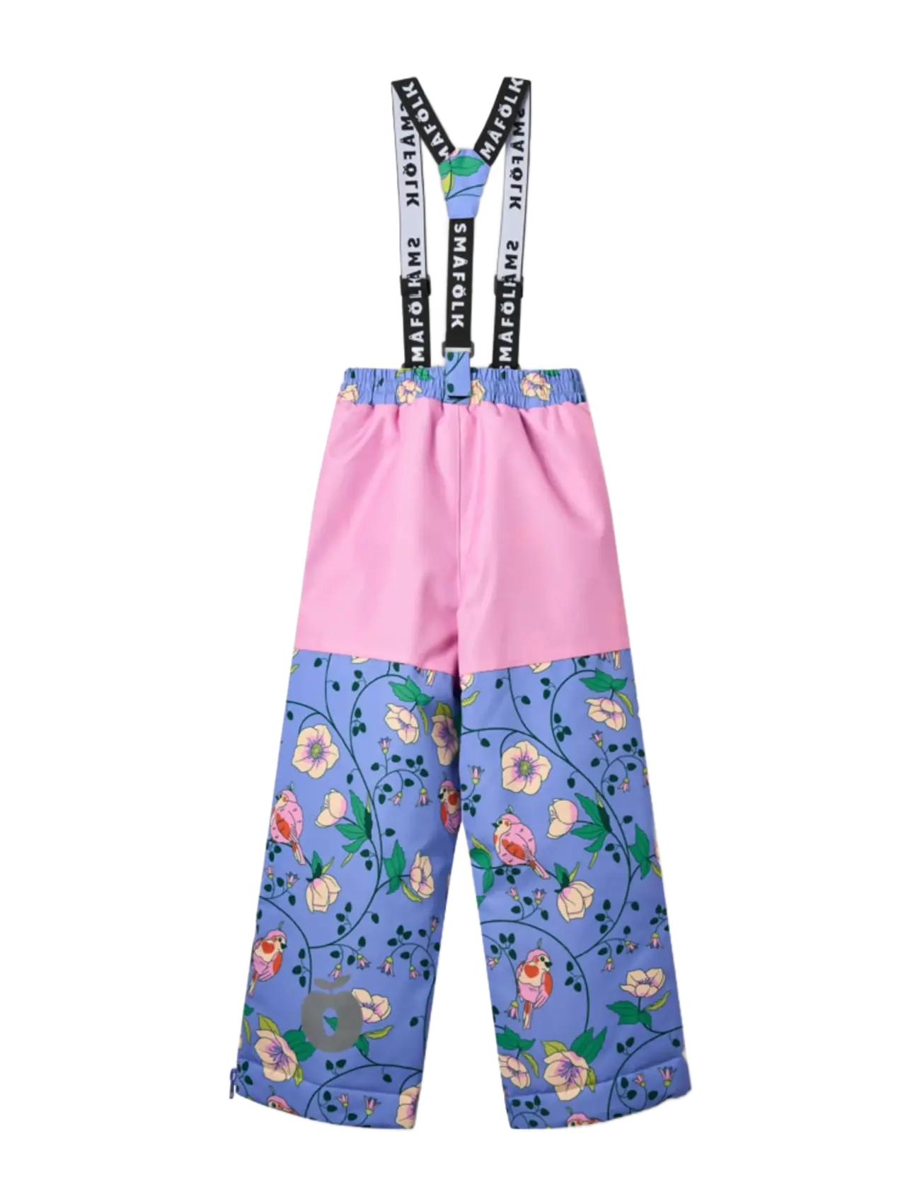Småfolk - Ski pants with birds and flowers - vinterbyxor - purple delight - 2