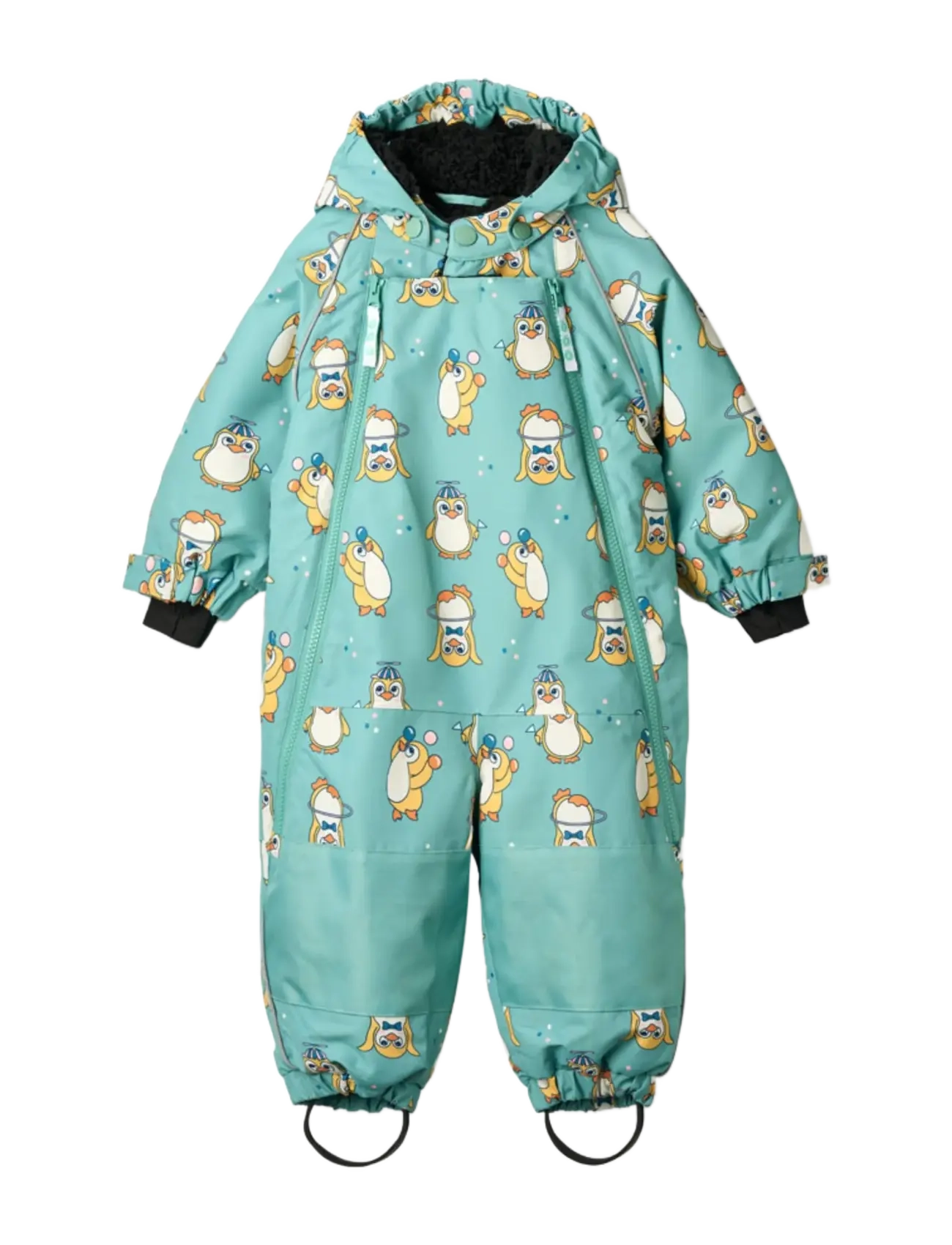 SMÅFOLK Schneeanzug For Toddlers With Penguins Blau - 68-80 - Kinder