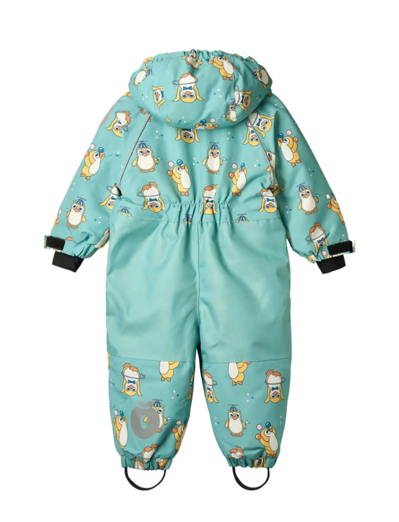 Småfolk - Snowsuit for toddlers with penguins - vinteroveraller - jade - 2