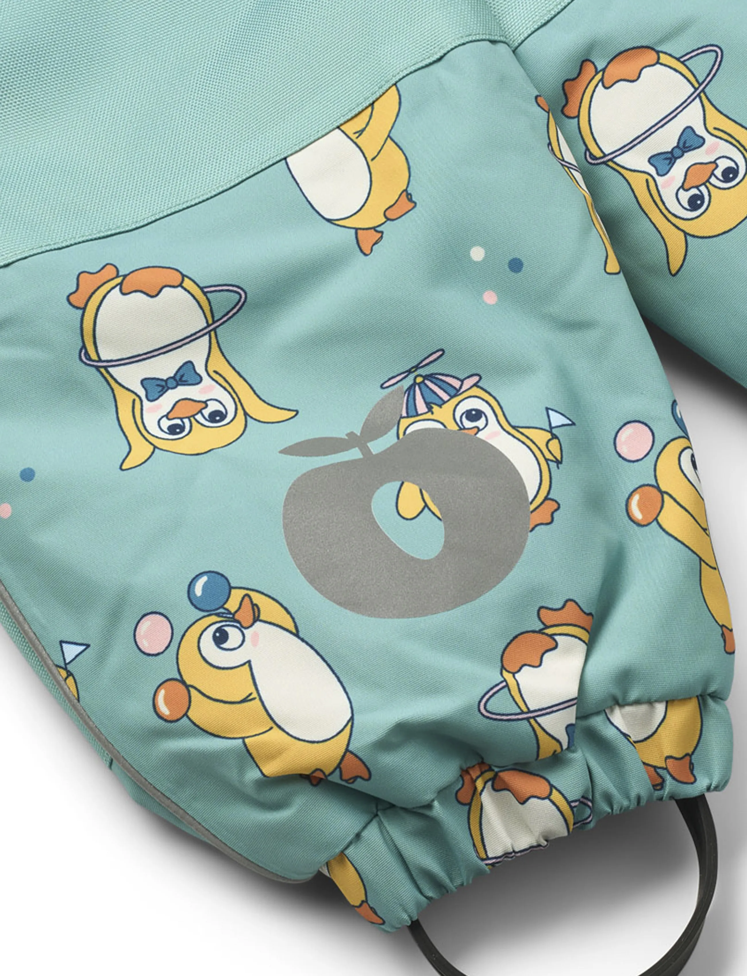 Småfolk - Snowsuit for toddlers with penguins - vinteroveraller - jade - 3
