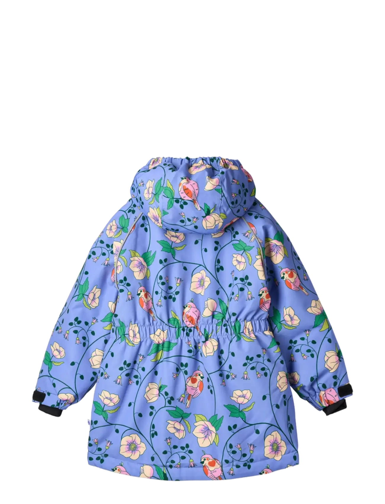 Småfolk - Winter coat with birds and flowers - skidjackor - purple delight - 2