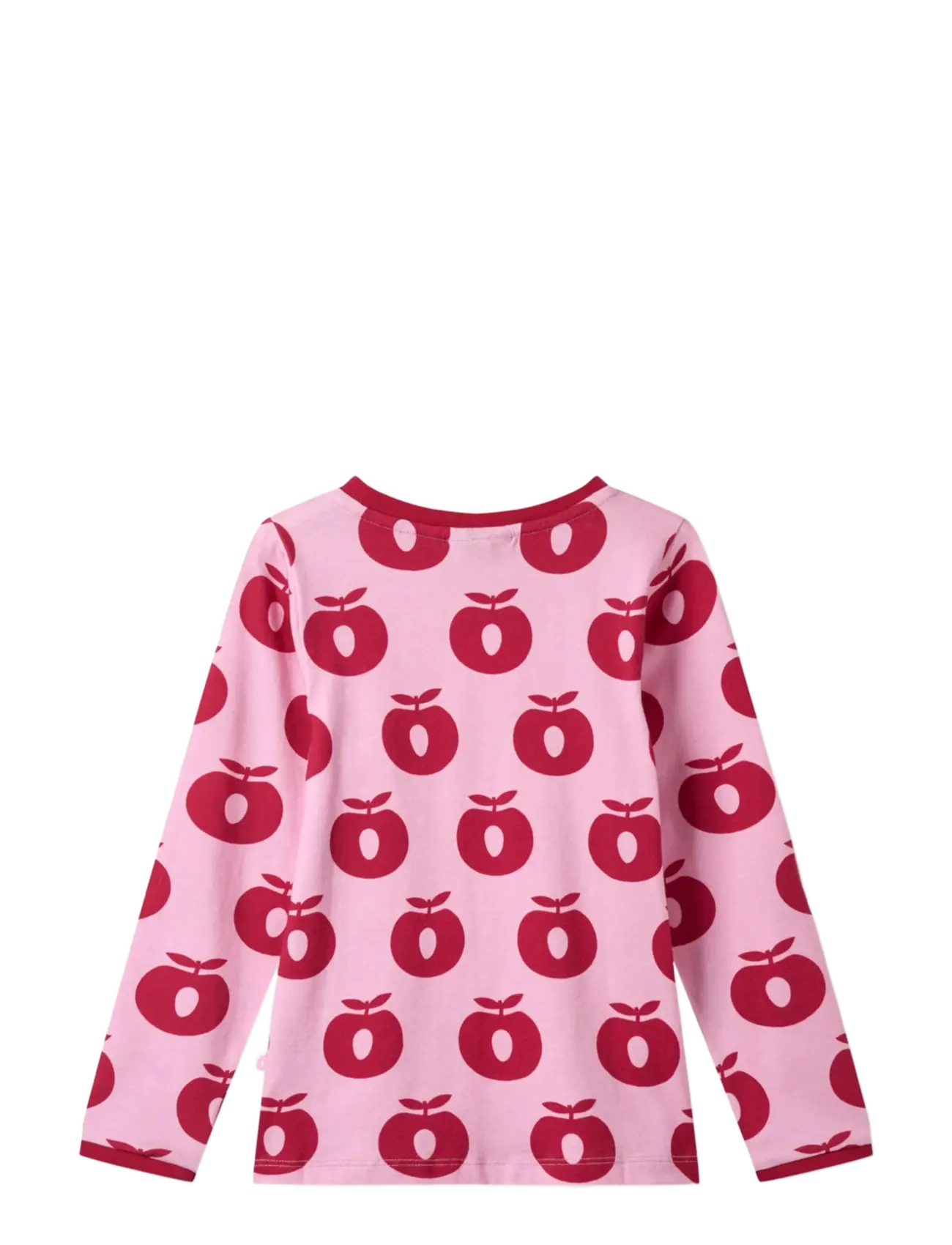 Småfolk - Elstar long-sleeved top with apples - långärmade t-shirts - pink lilac - 2