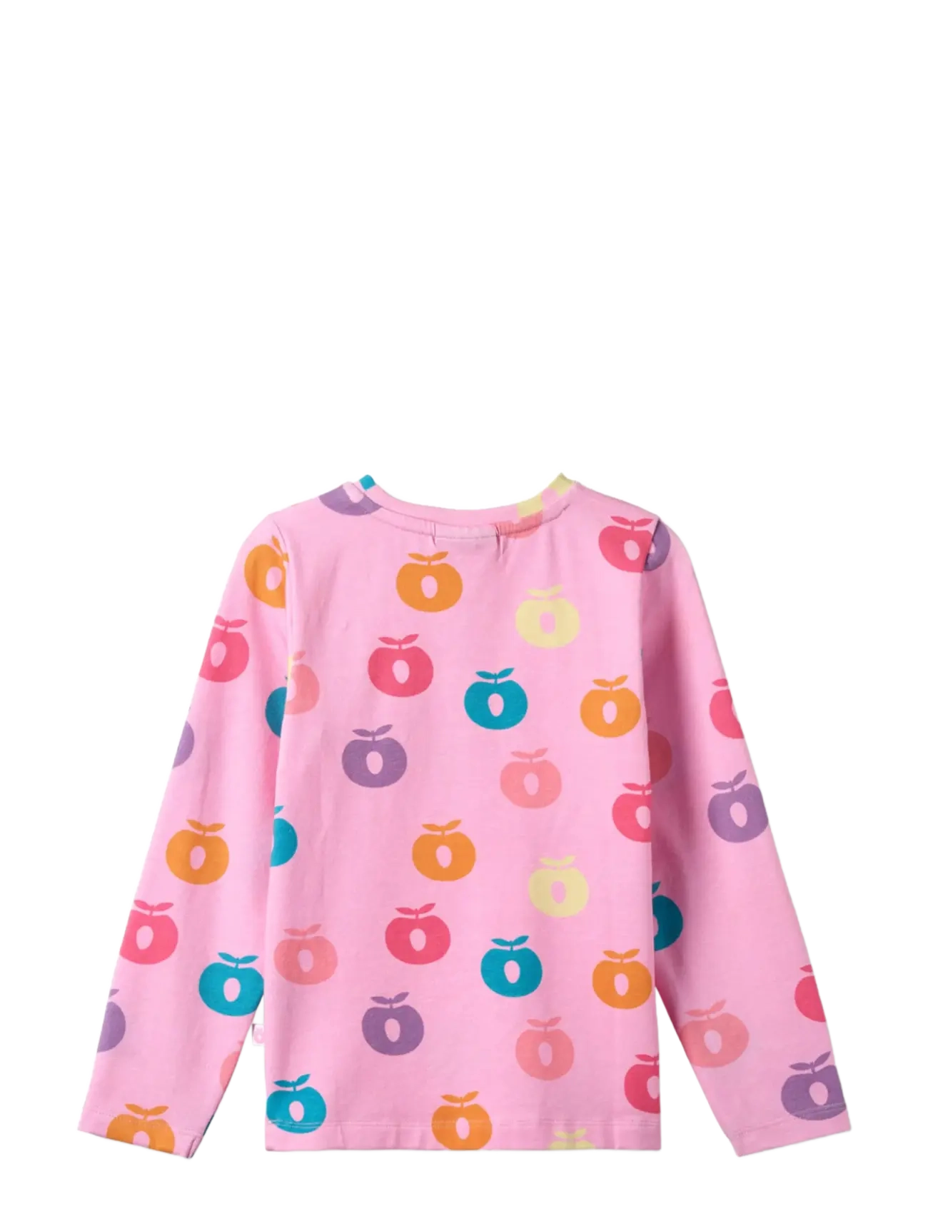Småfolk - Gala long-sleeved blouse with apples - långärmade t-shirts - pink lilac - 2