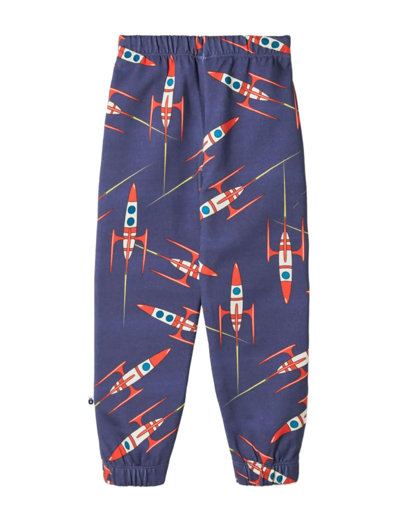 Småfolk - Unity sweatpants with spaceships - mjukisbyxor - blue heart - 2