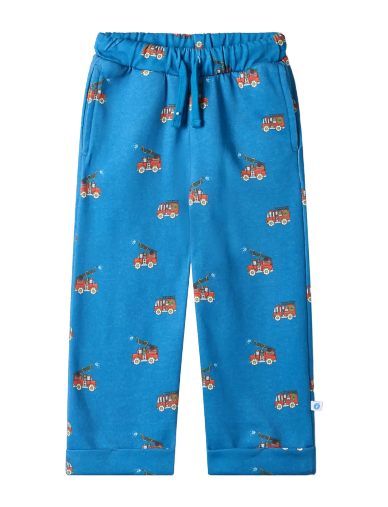 SMÅFOLK Zard Hosen With Fire Truck Blau - 110-116 - Kinder