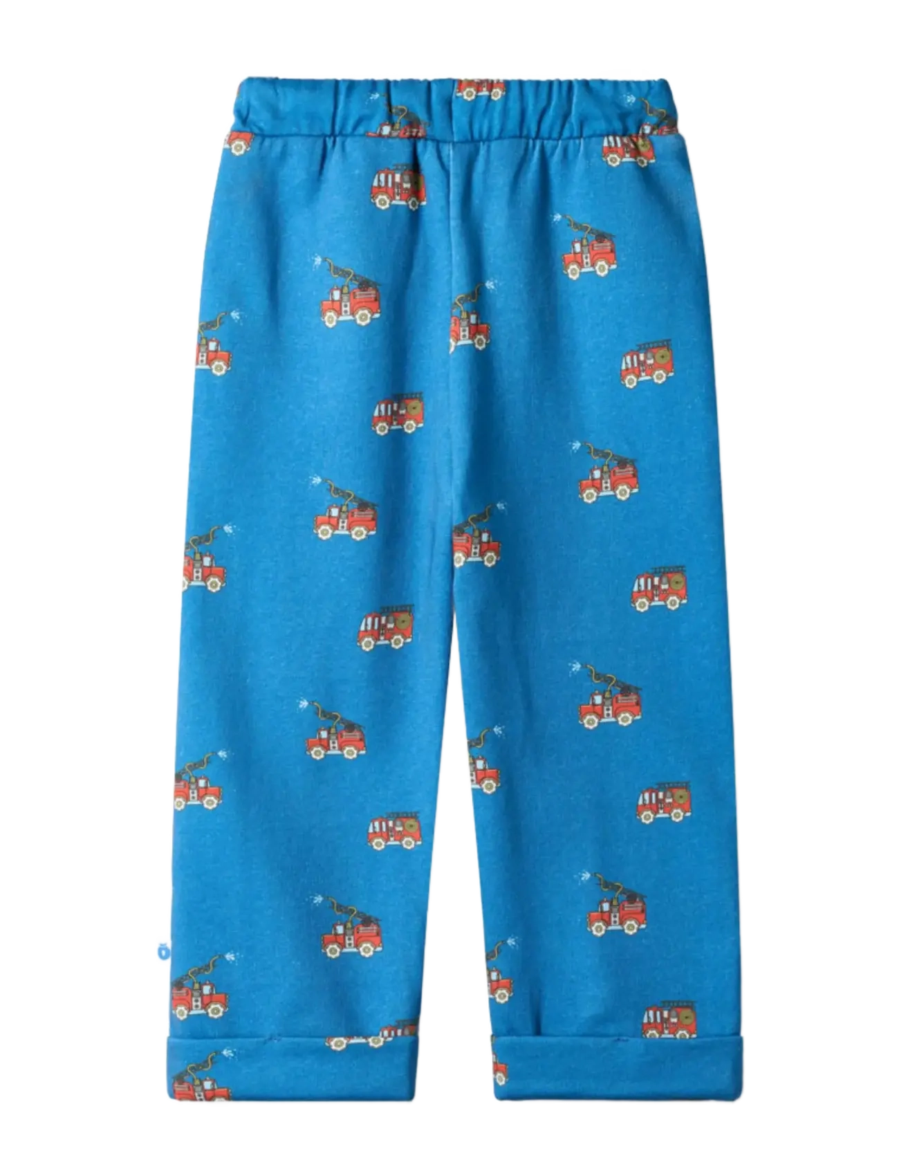 Småfolk - Zard pants with fire truck - jogginghosen - vivid blue - 2