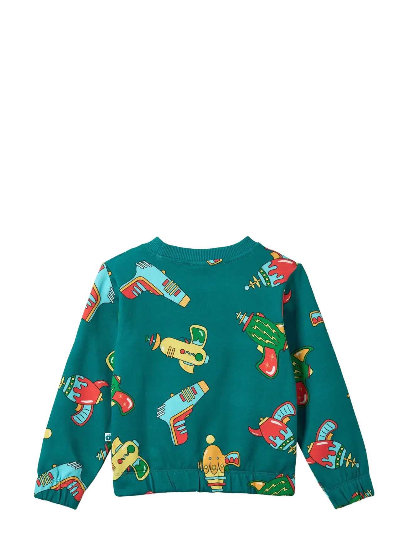 Småfolk - Yapeen sweatshirt with space blasters - sweatshirts - petroleum green - 2