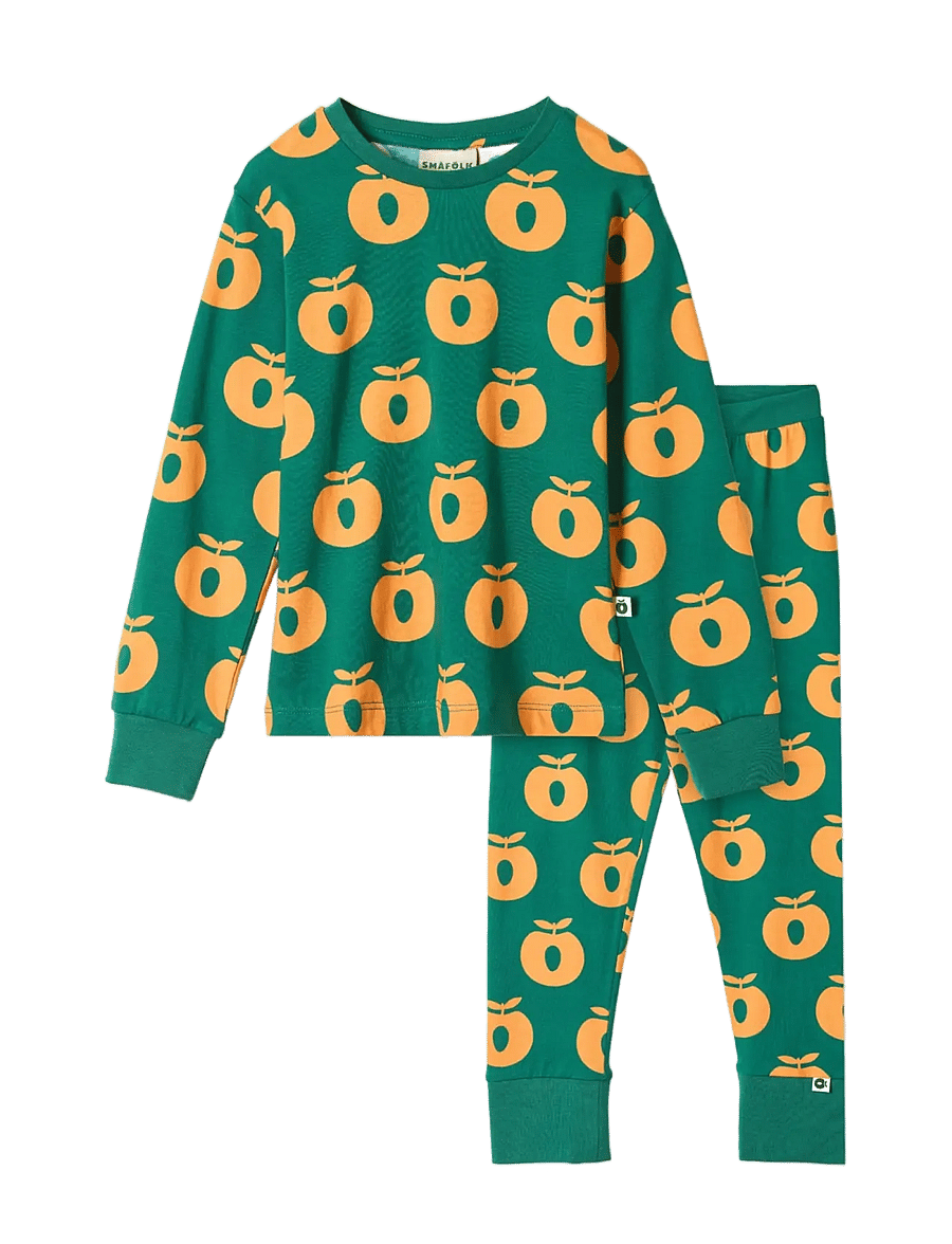 Småfolk - Jubilee nightwear set with apples - pyjamasset - cedar tree - 1
