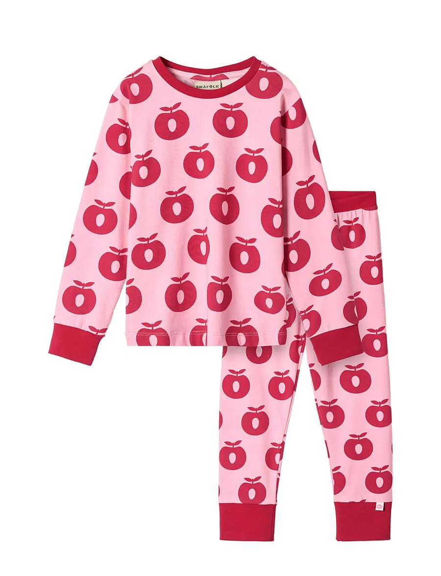 Småfolk - Jubilee nightwear set with apples - pyjamasset - pink lilac - 1