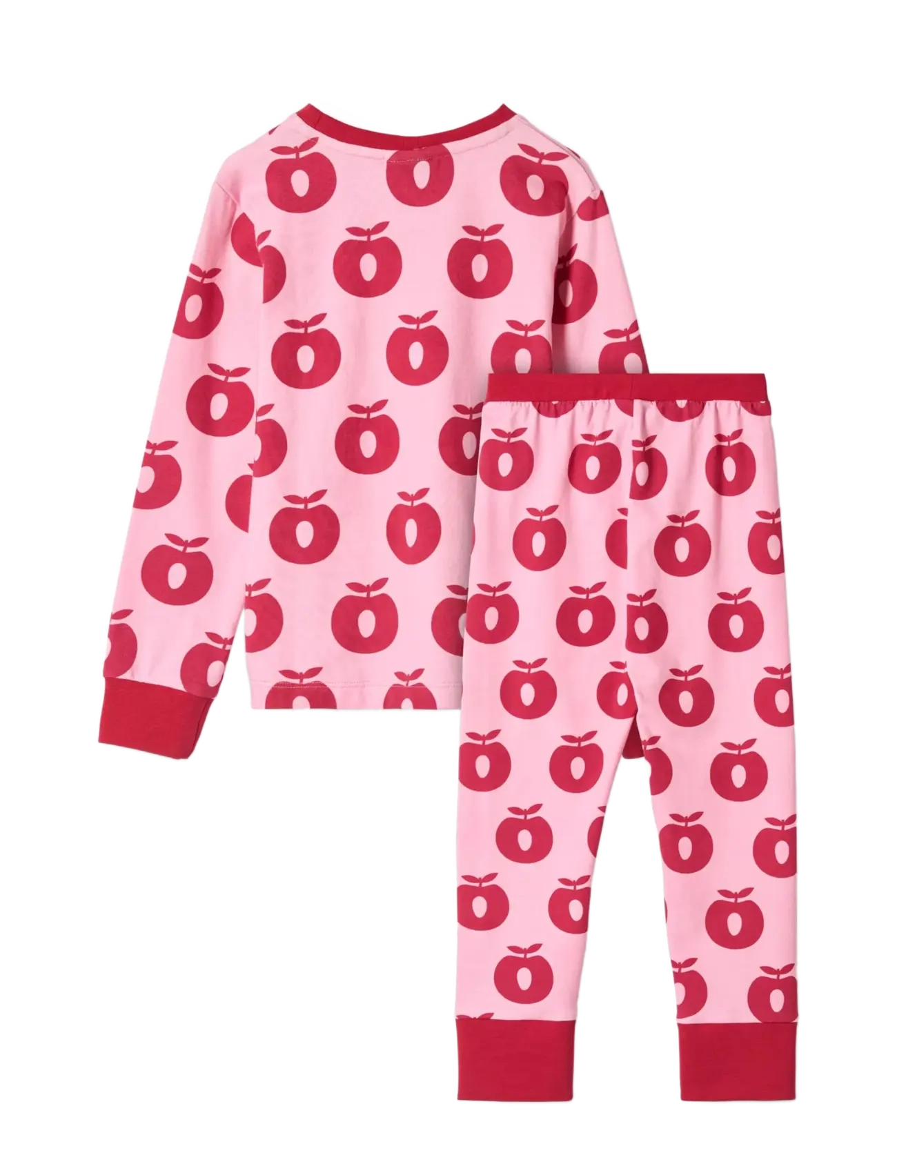 Småfolk - Jubilee nightwear set with apples - pyjamasset - pink lilac - 2