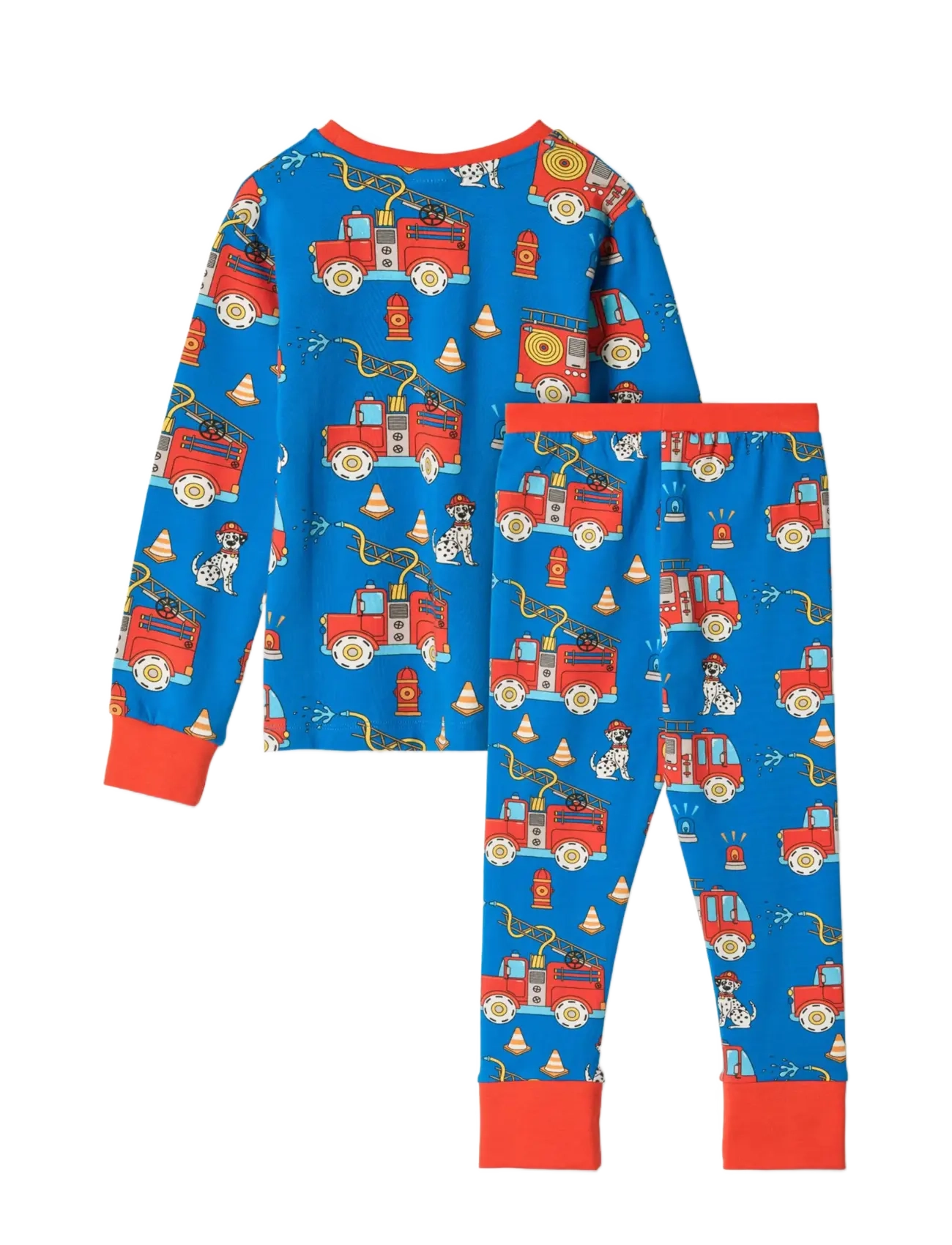 Småfolk - Jubilee nightwear set with fire truck - pyjamasset - brilliant blue - 2