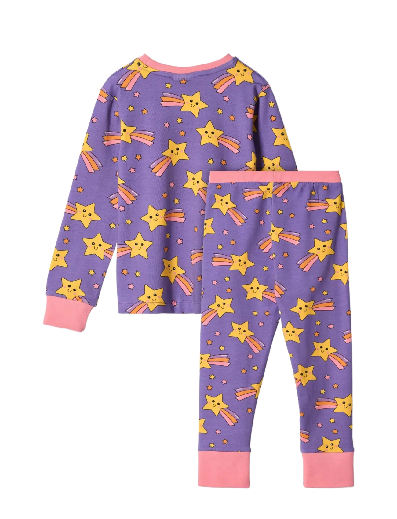 Småfolk - Jubilee nightwear set with shooting stars - pyjamasset - royal purple - 2