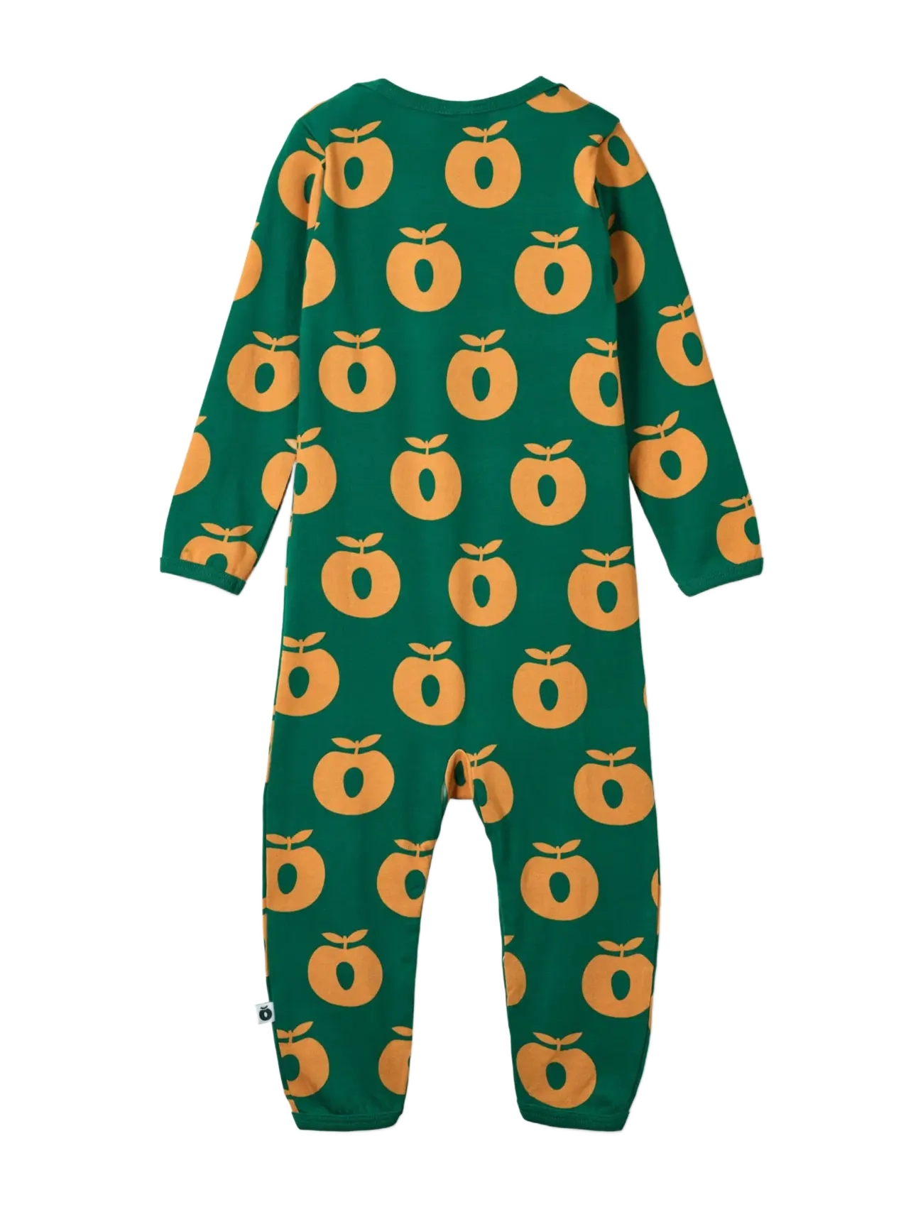 Småfolk - Ulm long-sleeved baby suit with apples - långärmade bodies - cedar tree - 2
