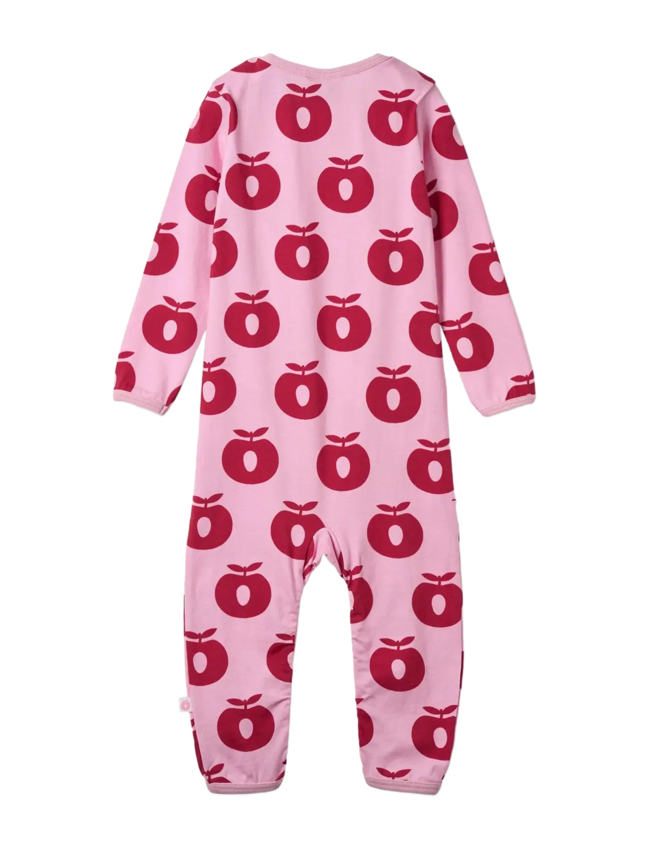 Småfolk - Ulm long-sleeved baby suit with apples - långärmade bodies - pink lilac - 2