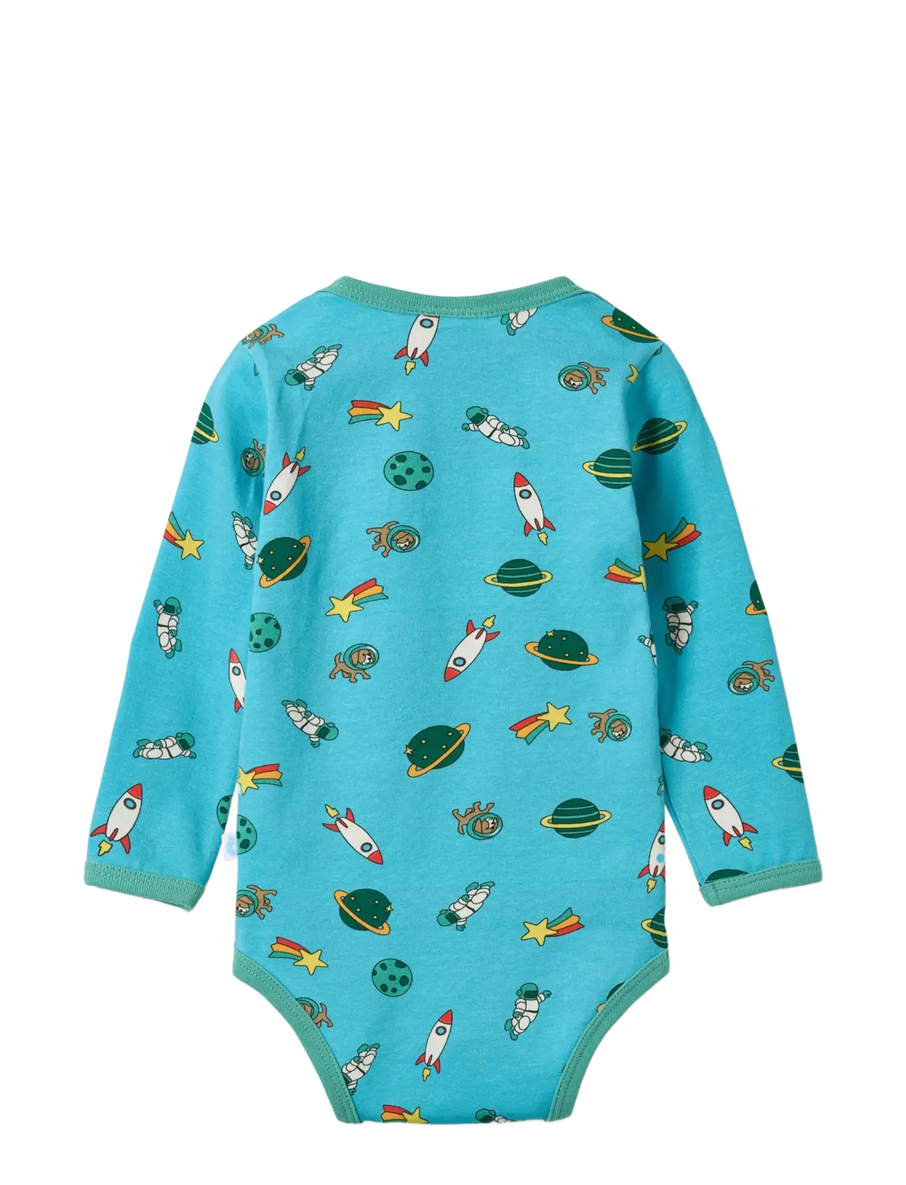 Småfolk - Elstar long-sleeved baby body with the universe - långärmade bodies - petit four - 2
